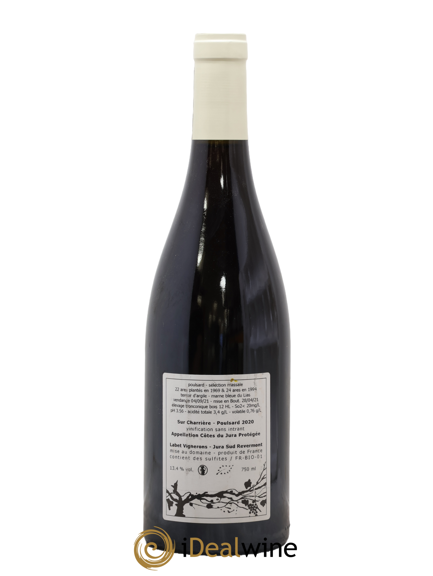 Côtes du Jura Poulsard Sur Charrière Romain - Julien - Charline Labet 2020 - Lotto di 1 bottiglia - 1