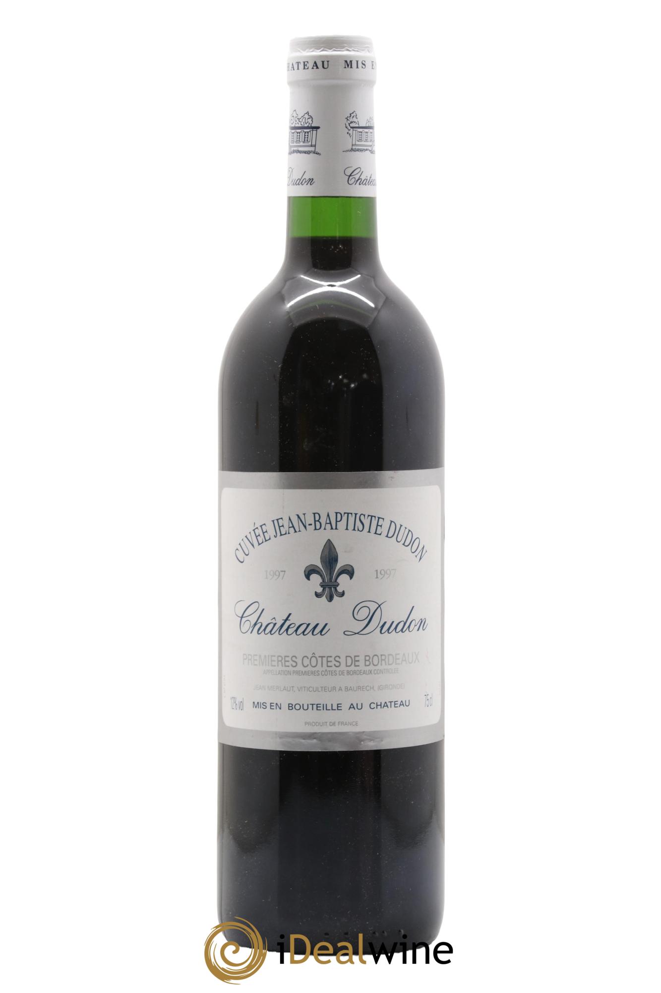 Premières Côtes de Bordeaux Jean-Baptiste Château Dudon 1997 - Lot de 1 bouteille - 0