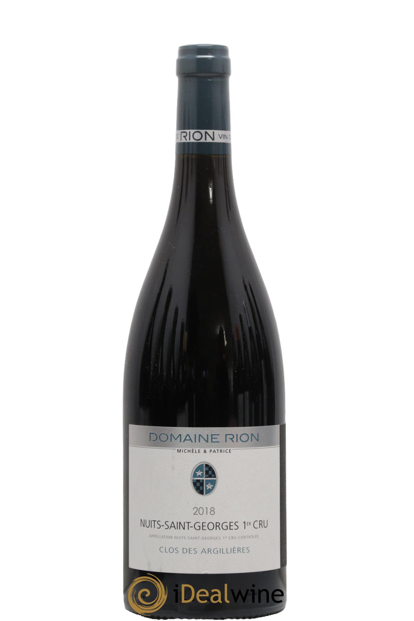 Nuits-Saint-Georges 1er Cru Clos Des Argillières Patrice Rion (Domaine) 2018 - Lot de 1 bouteille - 0