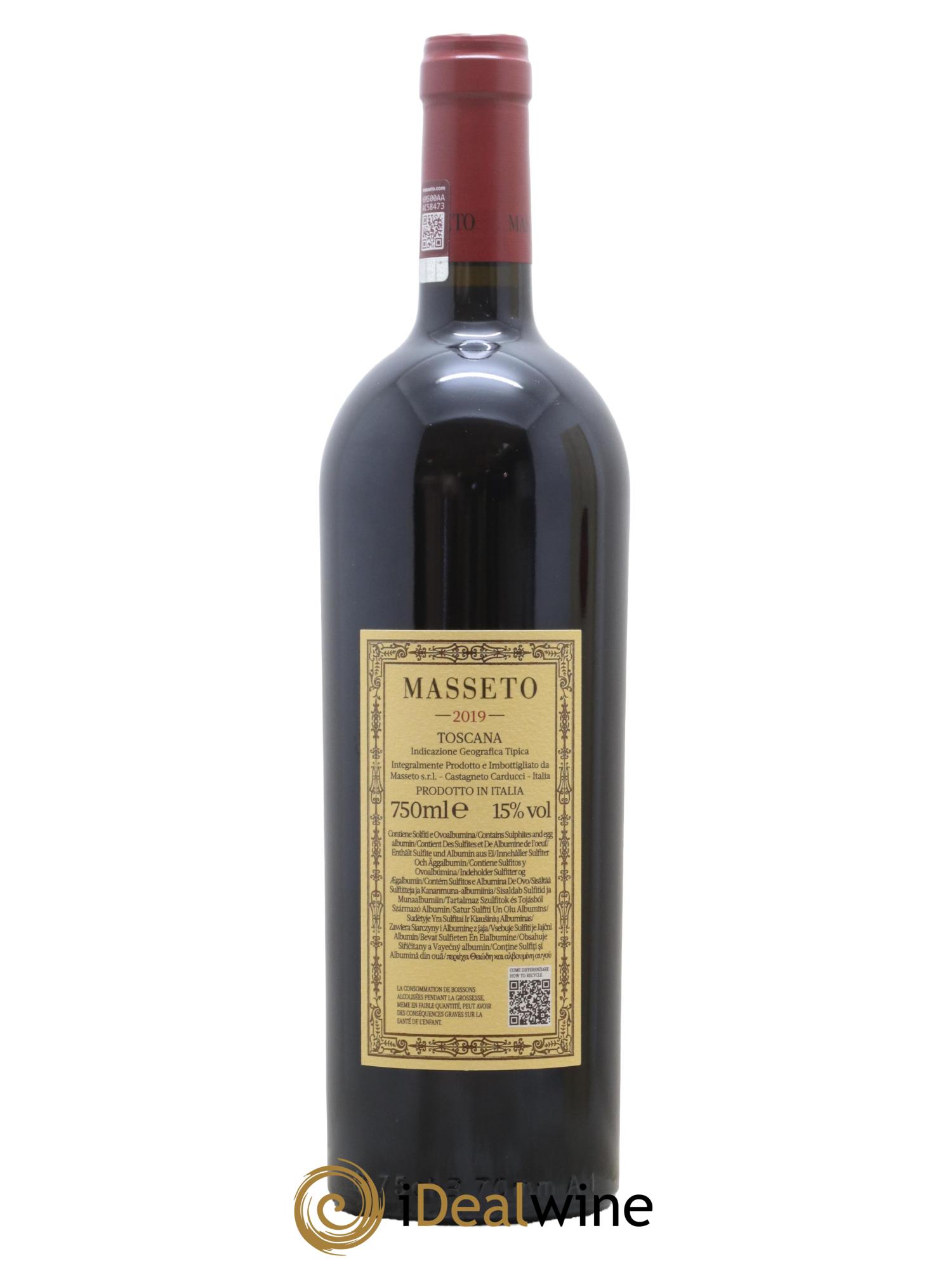 Toscana IGT Tenuta Dell'Ornellaia Masseto Frescobaldi 2019 - Lot of 1 bottle - 2