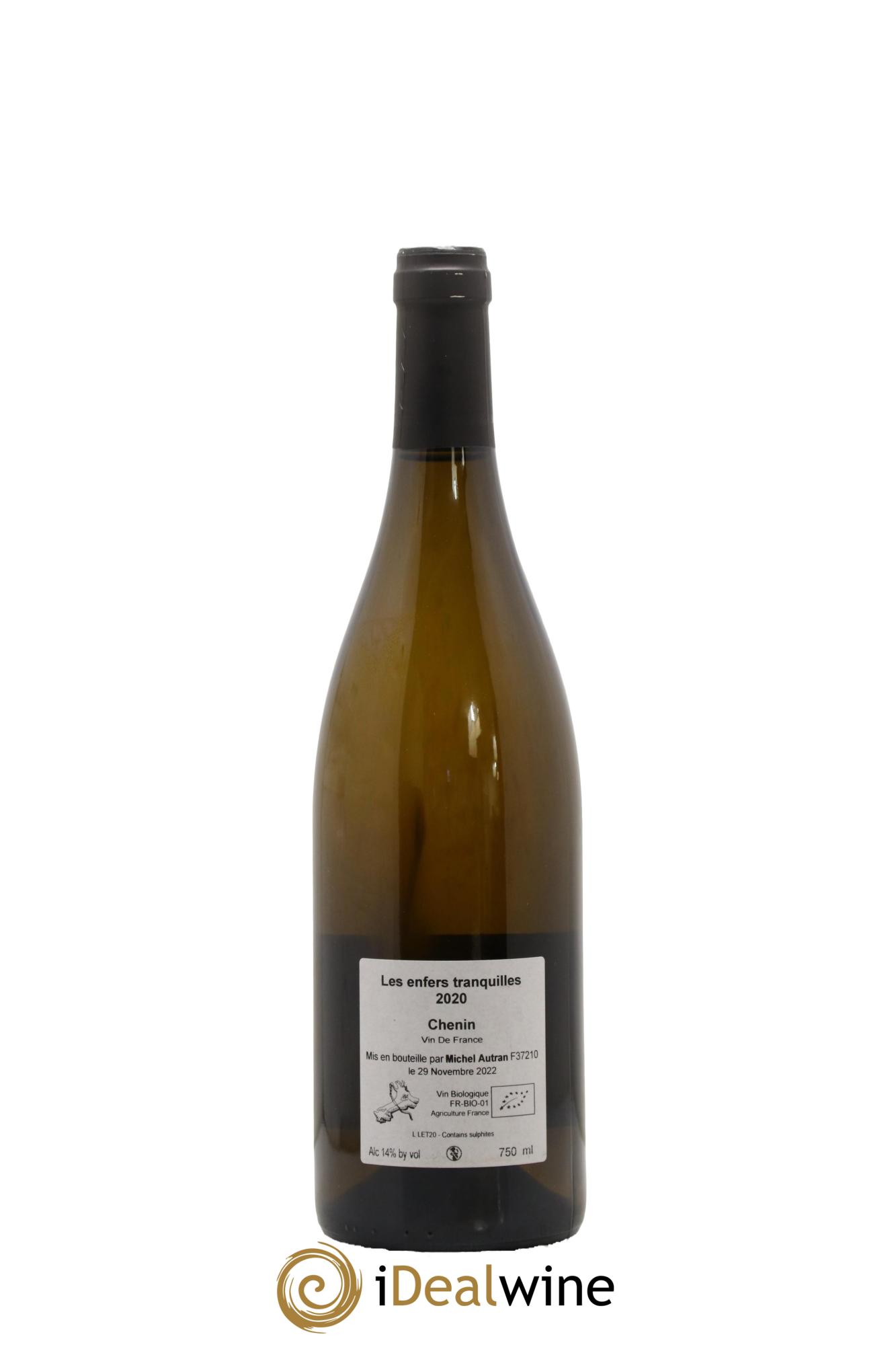 Vin de France Les Enfers Tranquilles Michel Autran 2020 - Lot de 1 bouteille - 1
