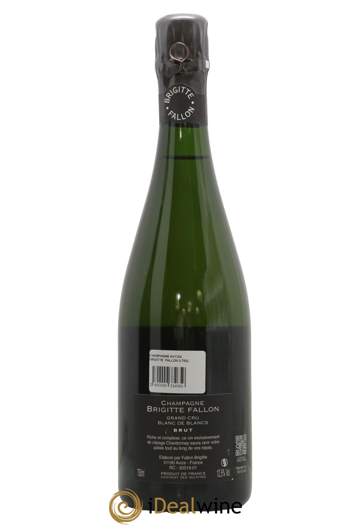 Grand Cru Blanc de Blancs Brigitte Fallon Avysia - Michel Fallon  - Lot de 1 bouteille - 1