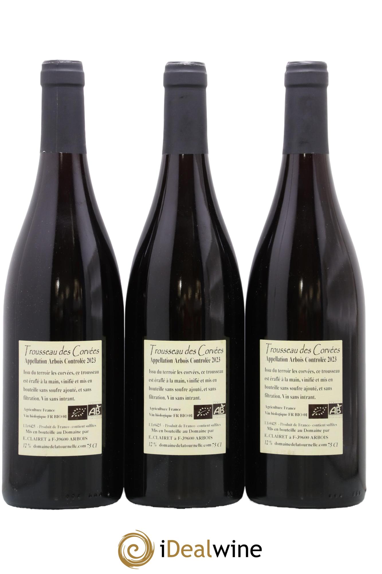 Arbois Trousseau des Corvées Domaine de la Tournelle 2023 - Lot de 3 bouteilles - 1