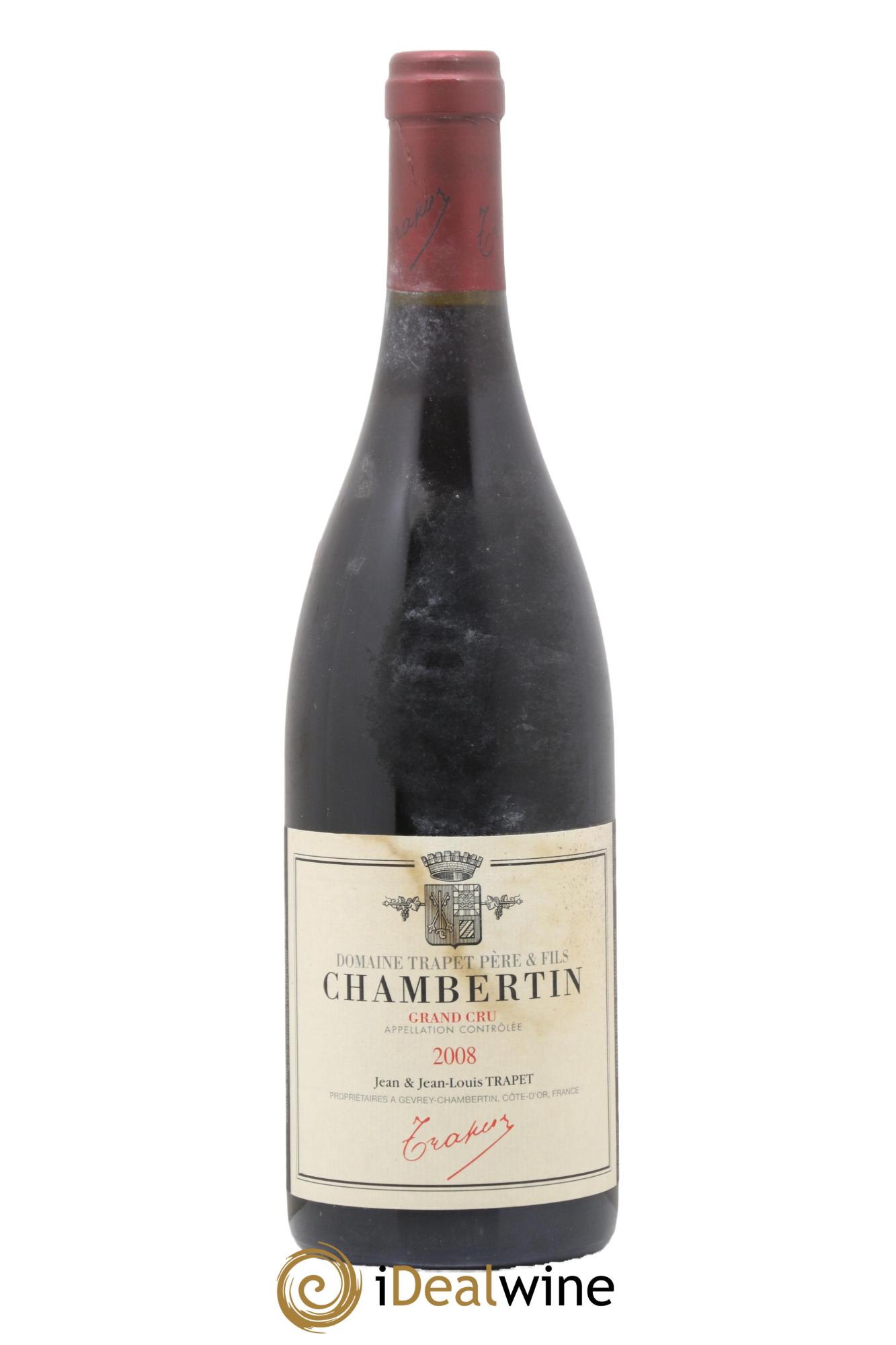 Chambertin Grand Cru Domaine Trapet 2008 - Lot de 1 bouteille - 0