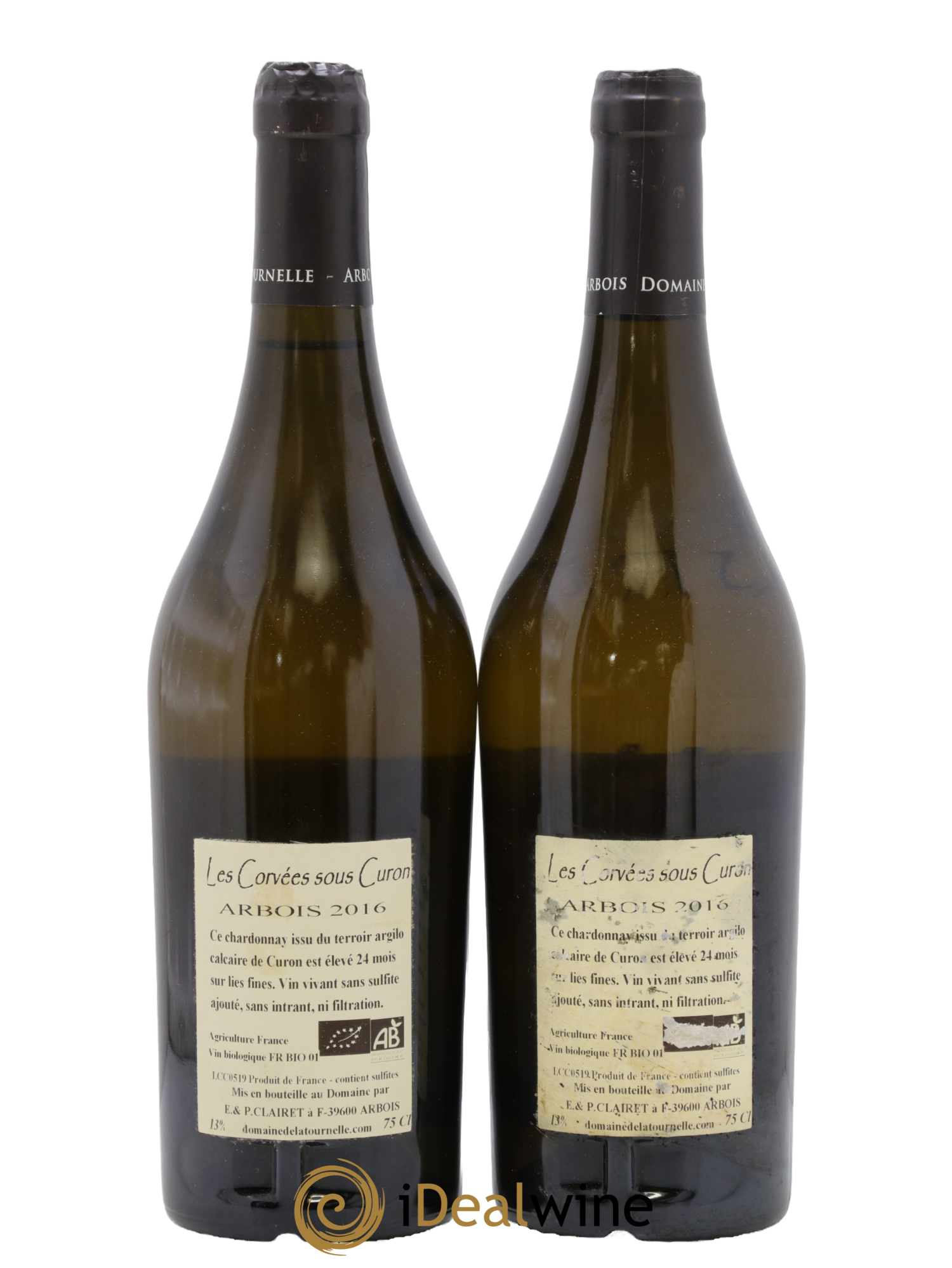 Arbois Les Corvées sous Curon Domaine de la Tournelle 2016 - Lot de 2 bouteilles - 1