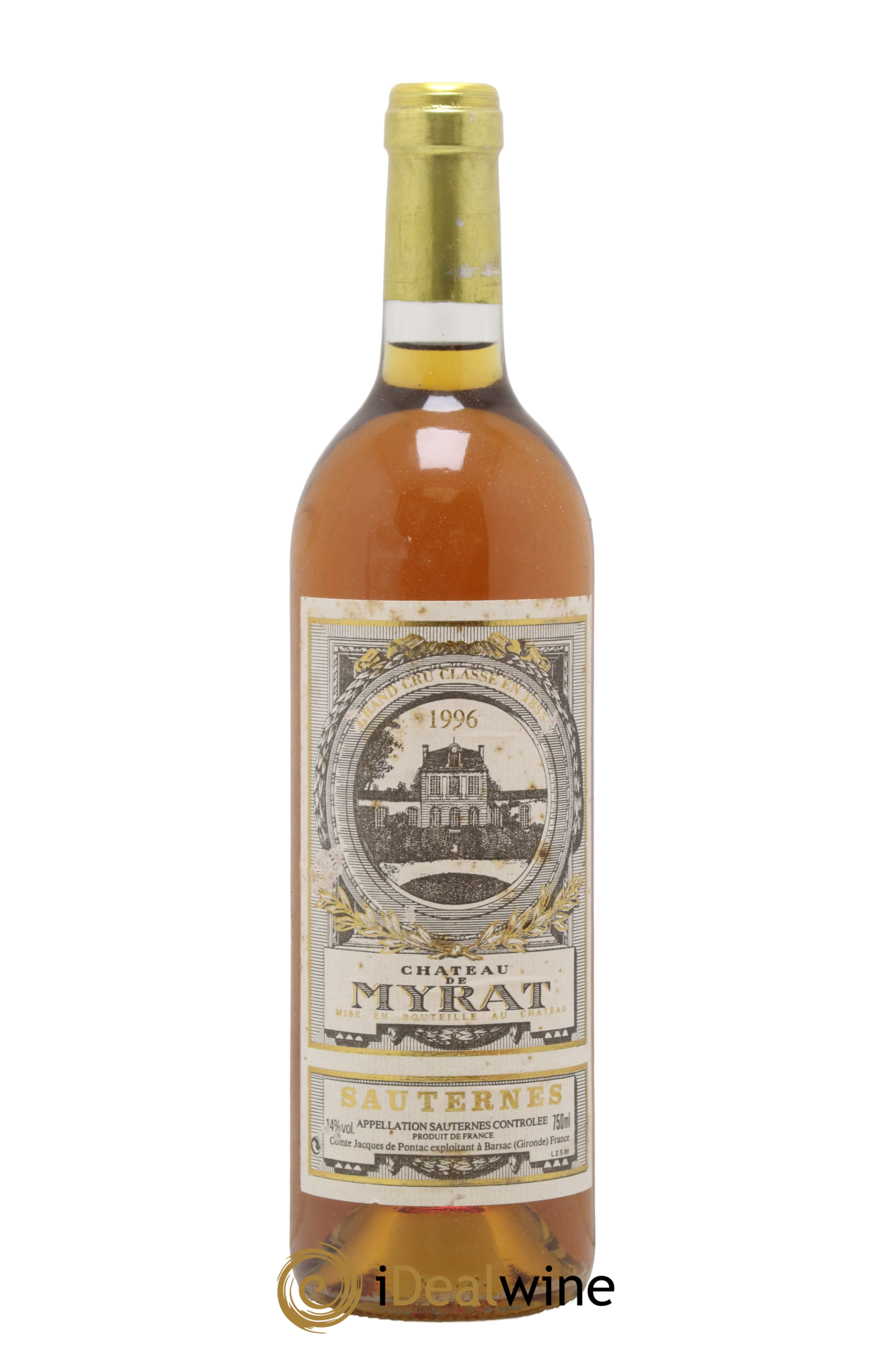 Château de Myrat 2ème Grand Cru Classé 1996 - Lot de 1 bouteille - 0