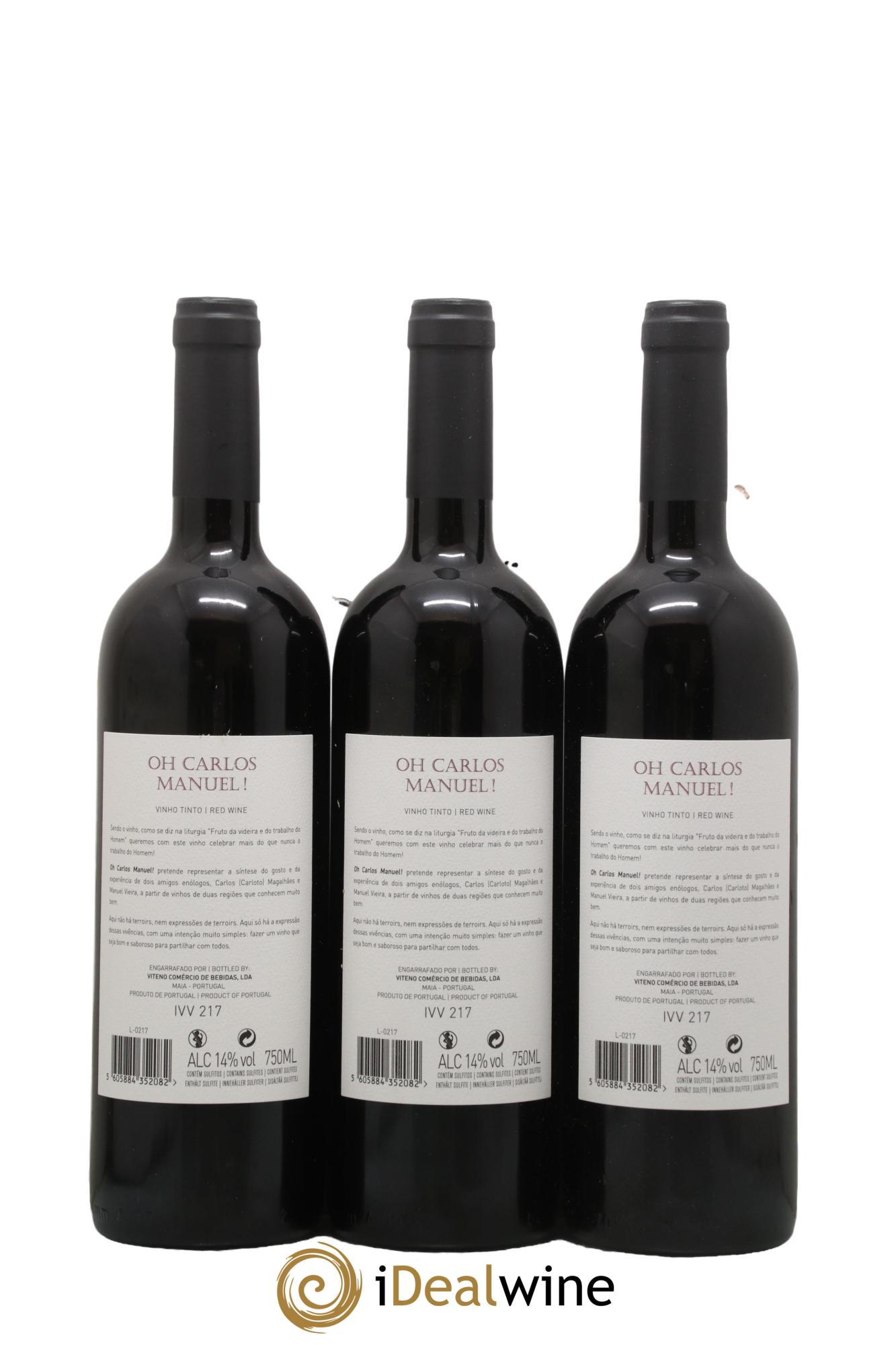Portugal Oh Carlos Manuel Viteno Comercio De Bebidas 2017 - Posten von 3 Flaschen - 1