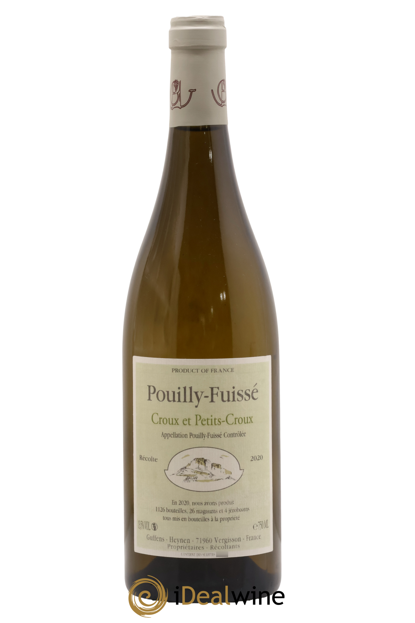 Pouilly-Fuissé Croux et Petits croux Guffens-Heynen 2020 - Lot de 1 bouteille - 0