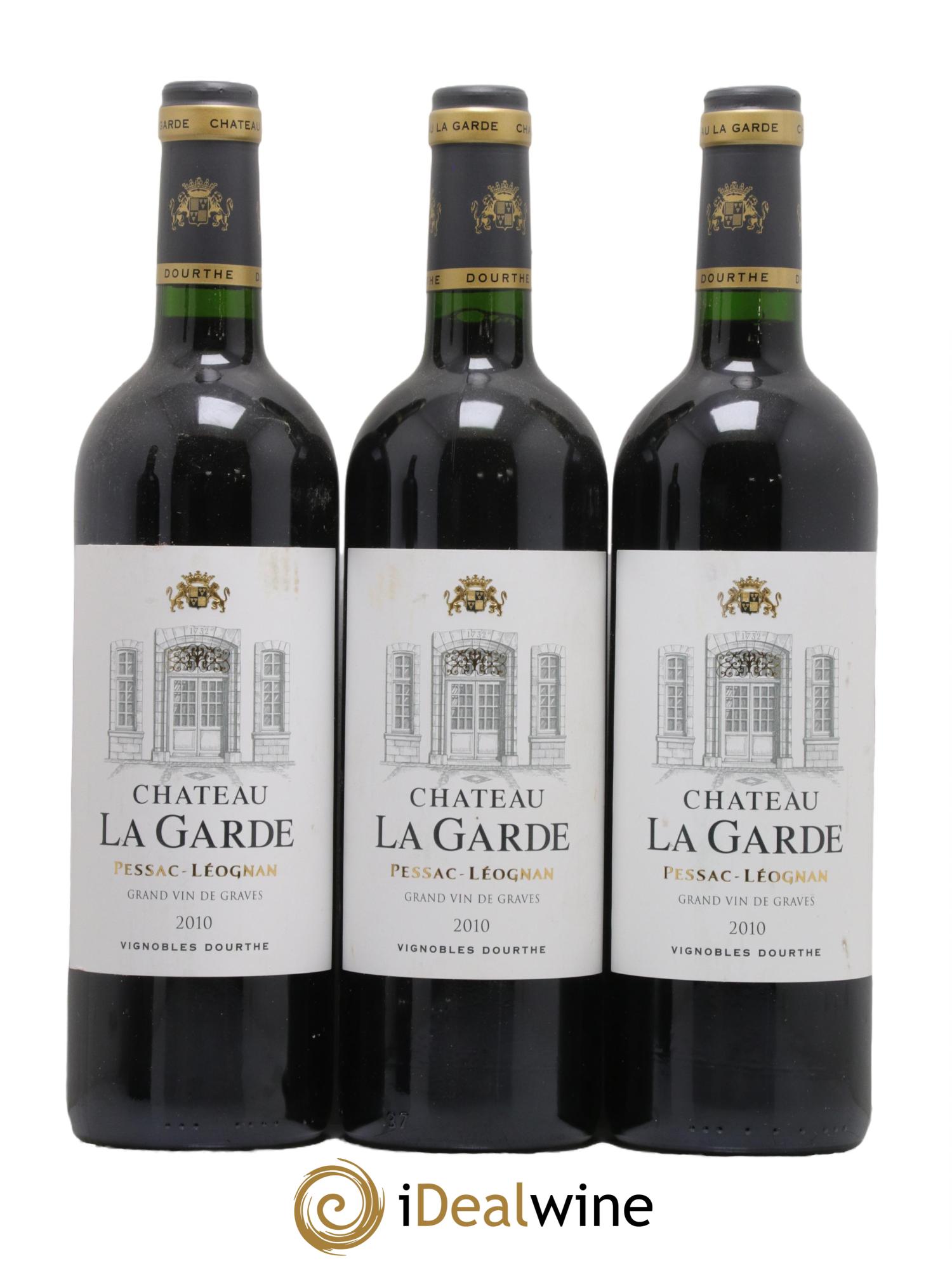 Château la Garde 2010 - Lot de 3 bouteilles - 0