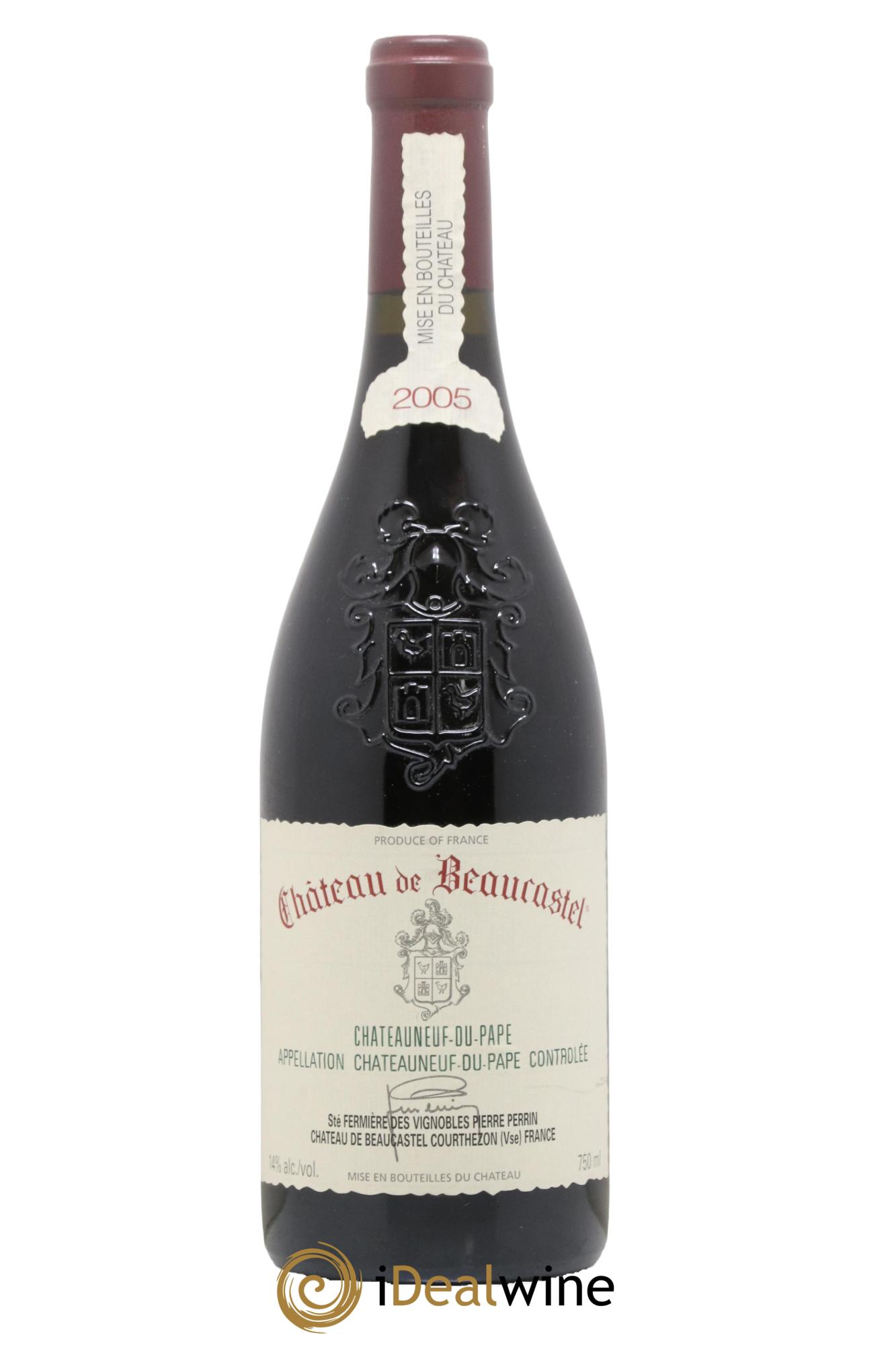 Châteauneuf-du-Pape Château de Beaucastel Famille Perrin 2005 - Lot de 1 bouteille - 0
