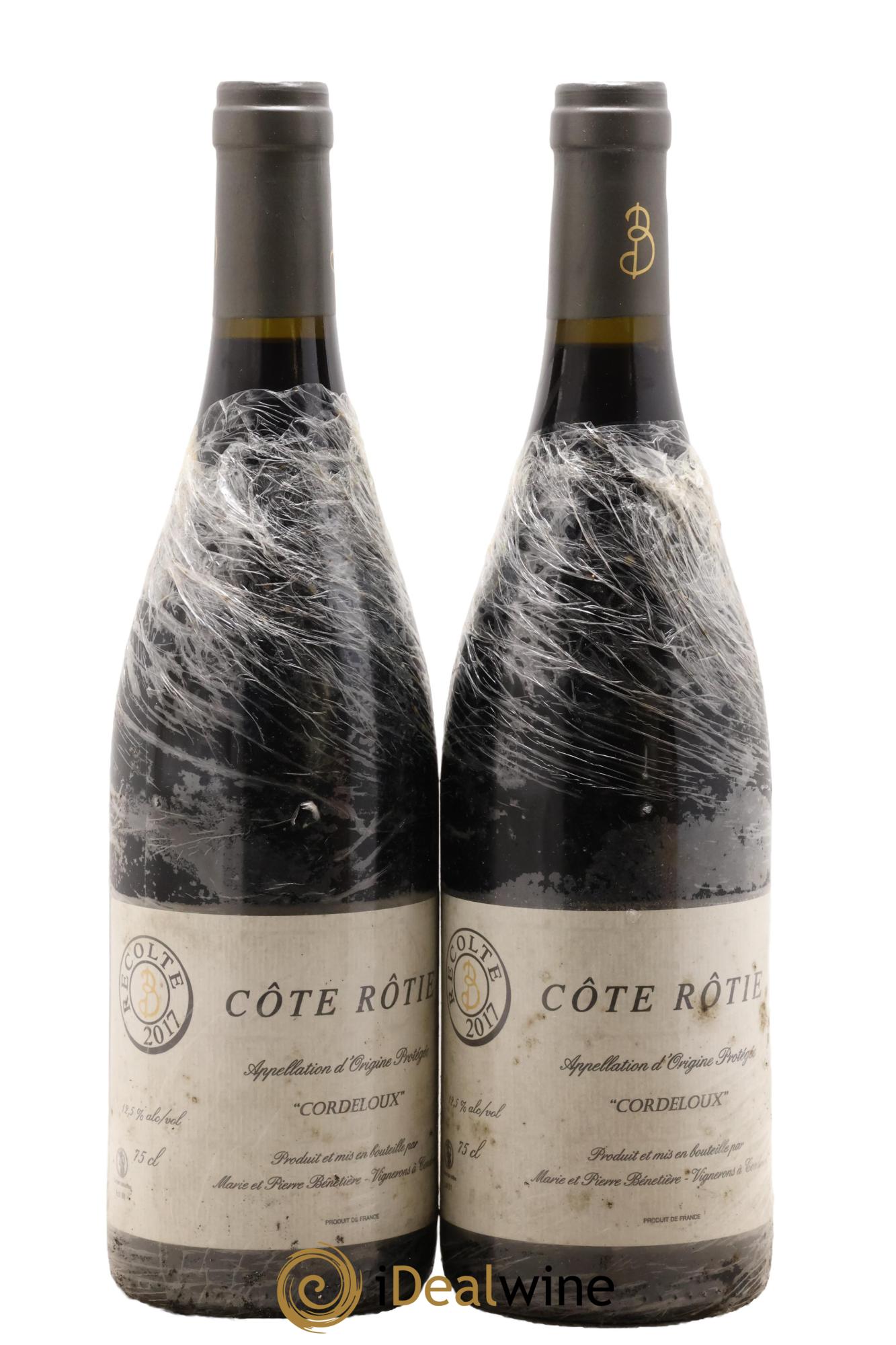 Côte-Rôtie Cordeloux Marie et Pierre Bénetière (Domaine) 2017 - Lot of 2 bottles - 0