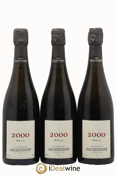 Millésimé Jacquesson 2000 - Posten von 3 Flaschen - 0