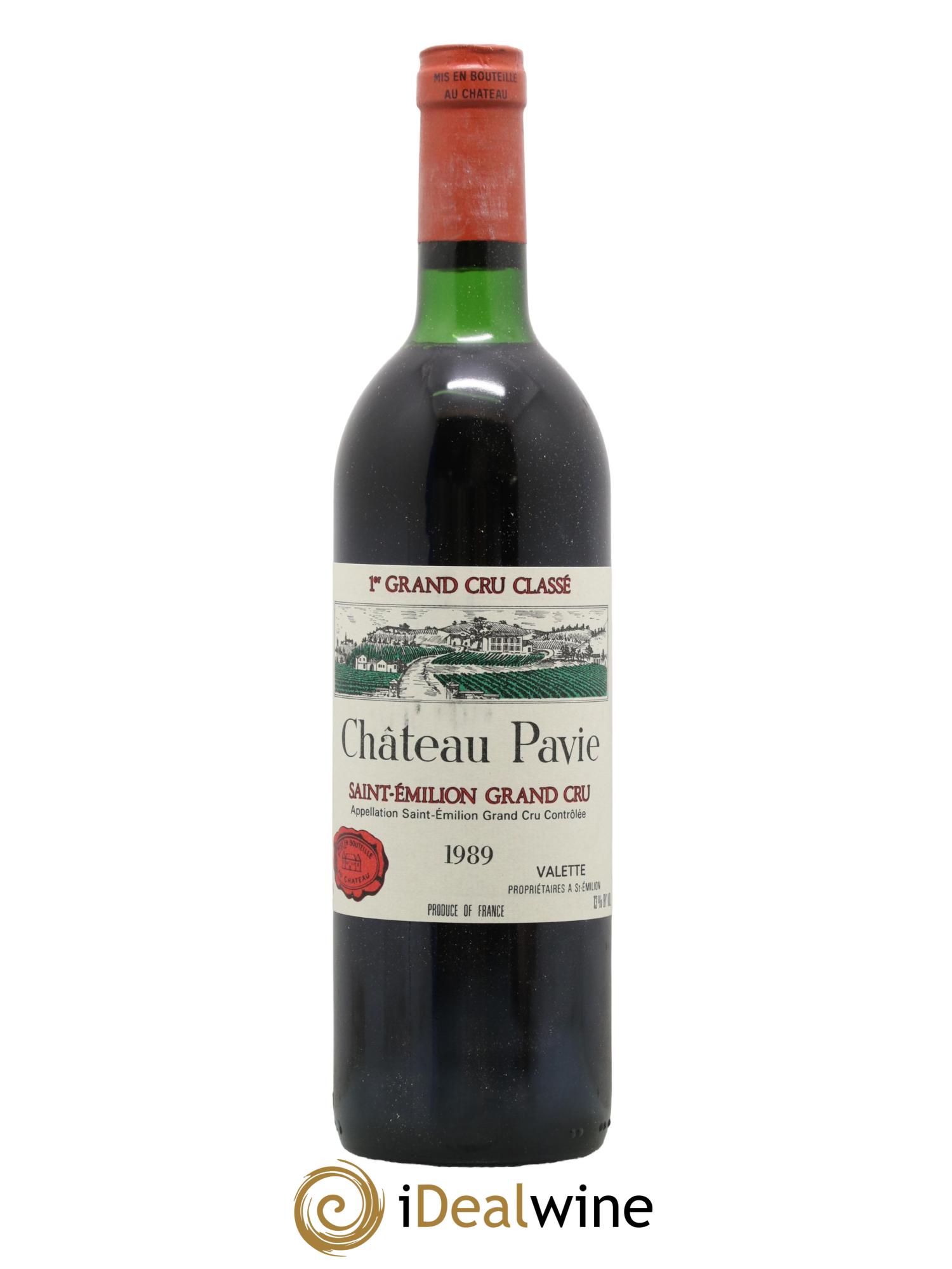 Château Pavie 1er Grand Cru Classé A 1989 - Lot de 1 bouteille - 0