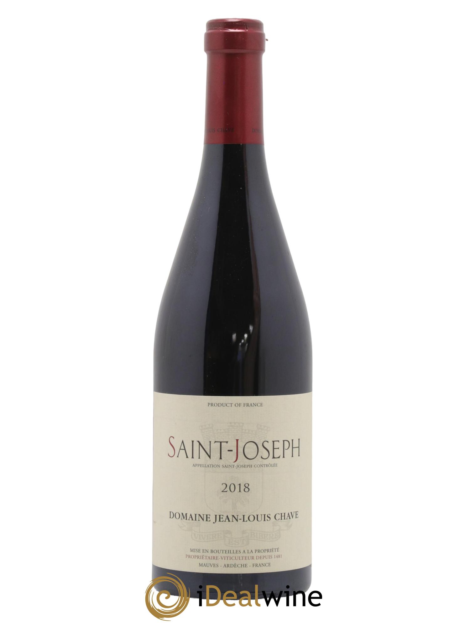 Saint-Joseph Jean-Louis Chave 2018 - Lot de 1 bouteille - 0