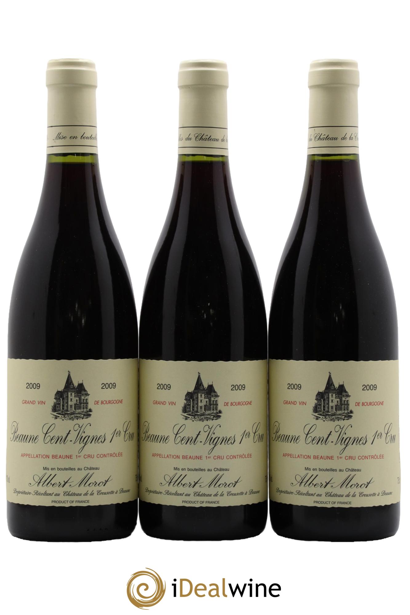 Beaune 1er Cru Cent Vignes Albert Morot 2009 - Lot de 3 bouteilles - 0