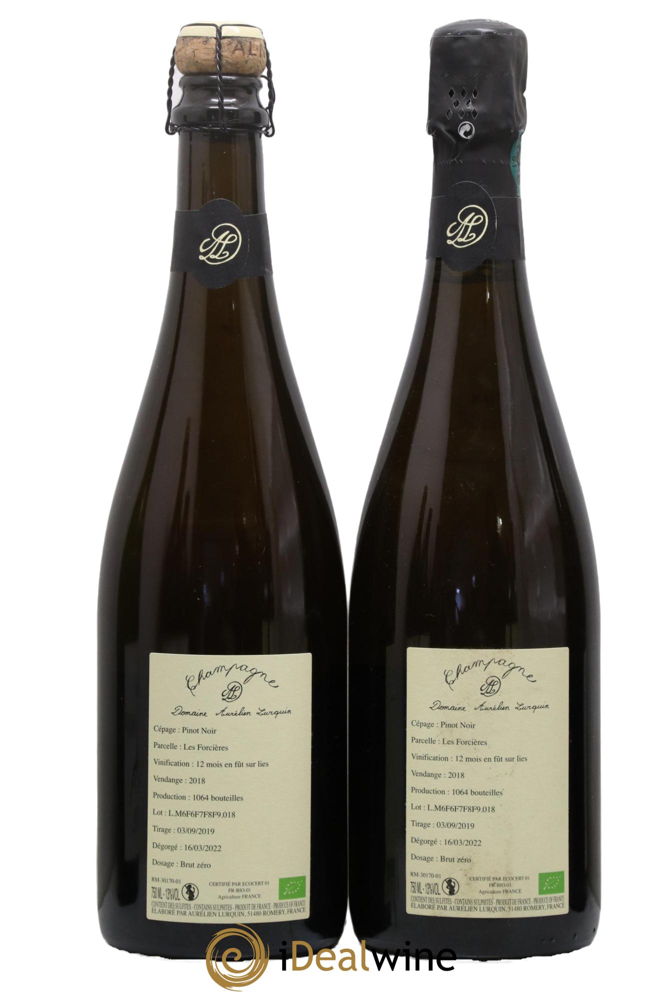 Pinot Noir Les Forcières Aurélien Lurquin 2018 - Lot de 2 bouteilles - 1