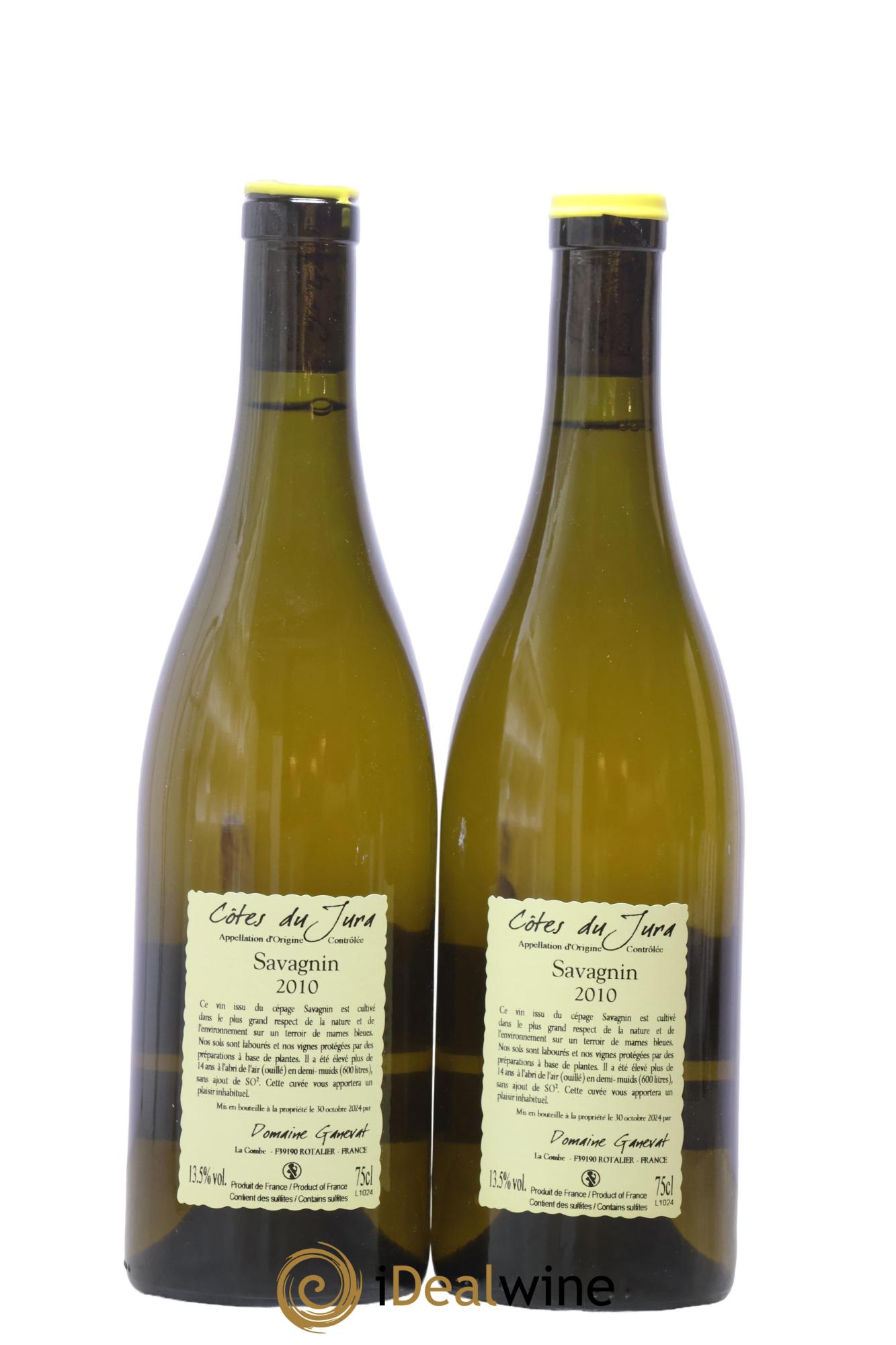 Côtes du Jura Les Vignes de mon Père Jean-François Ganevat (Domaine) 2010 - Lot de 2 bouteilles - 1