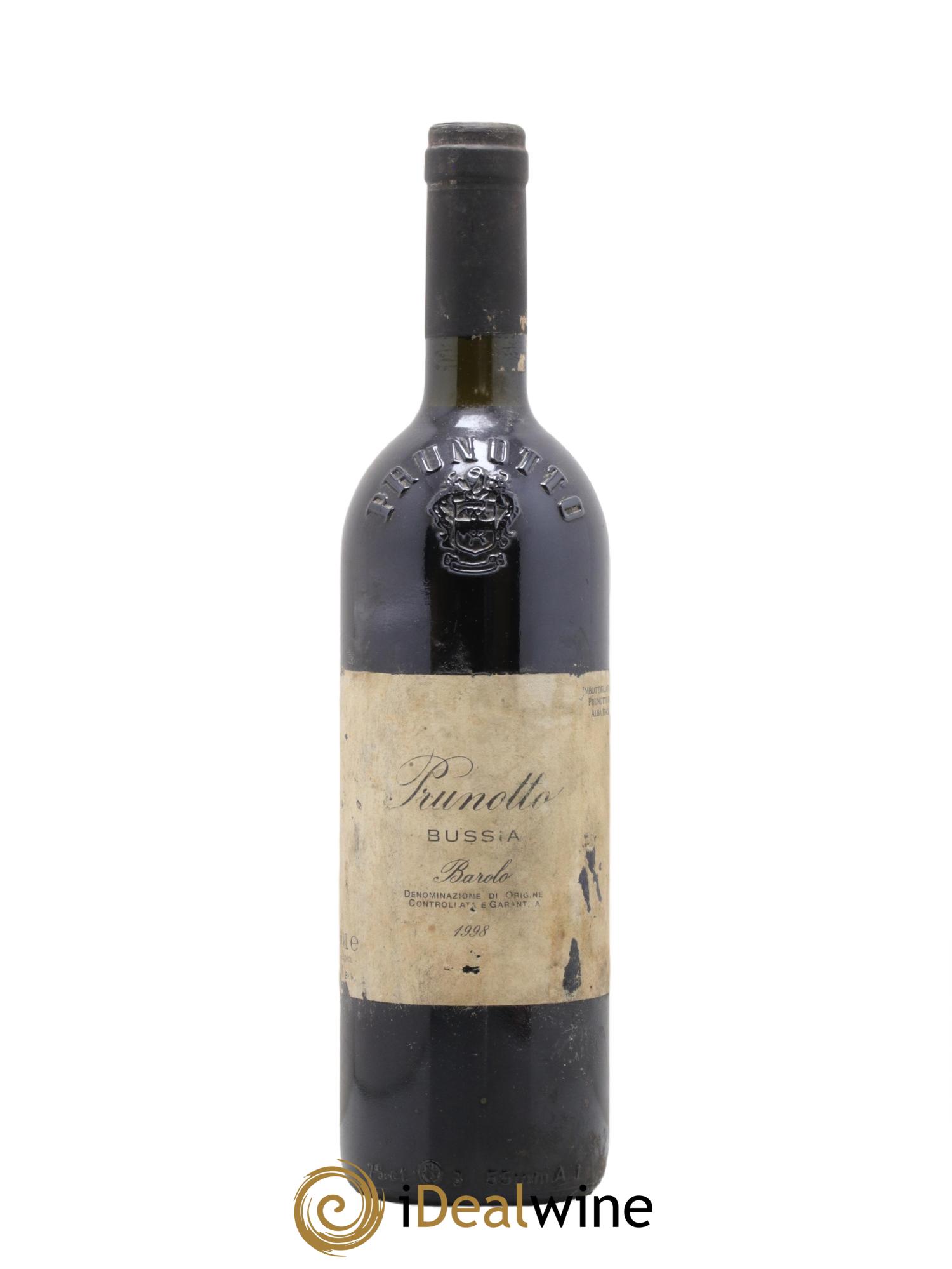 Barolo DOCG Riserva Bussia Prunotto - Marchesi Antinori 1998 - Lot de 1 bouteille - 0