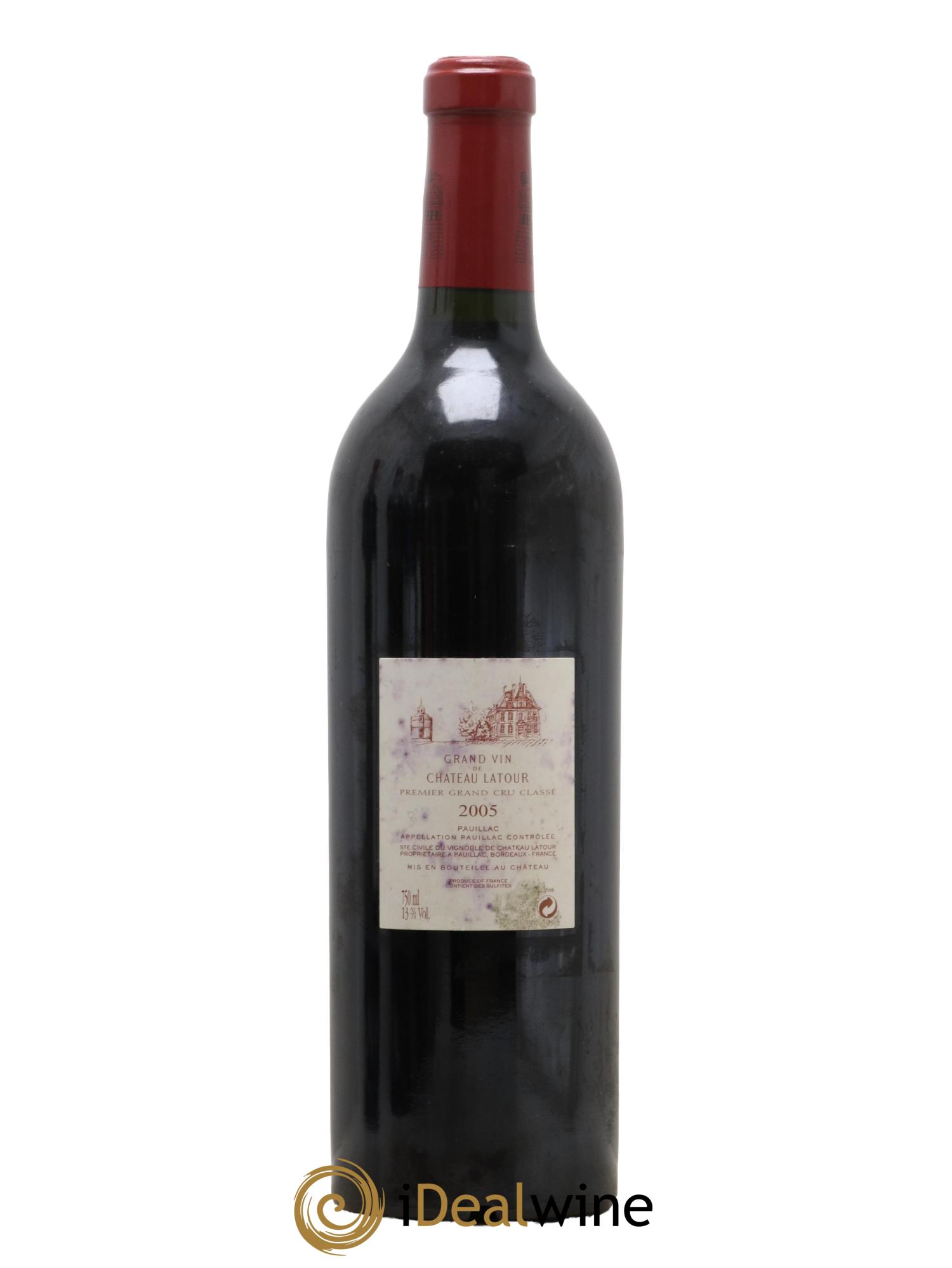 Château Latour 1er Grand Cru Classé 2005 - Lot de 1 bouteille - 1
