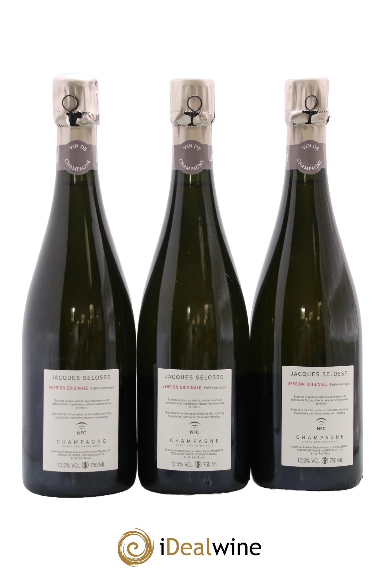 Version Originale Jacques Selosse - Posten von 3 Flaschen - 1