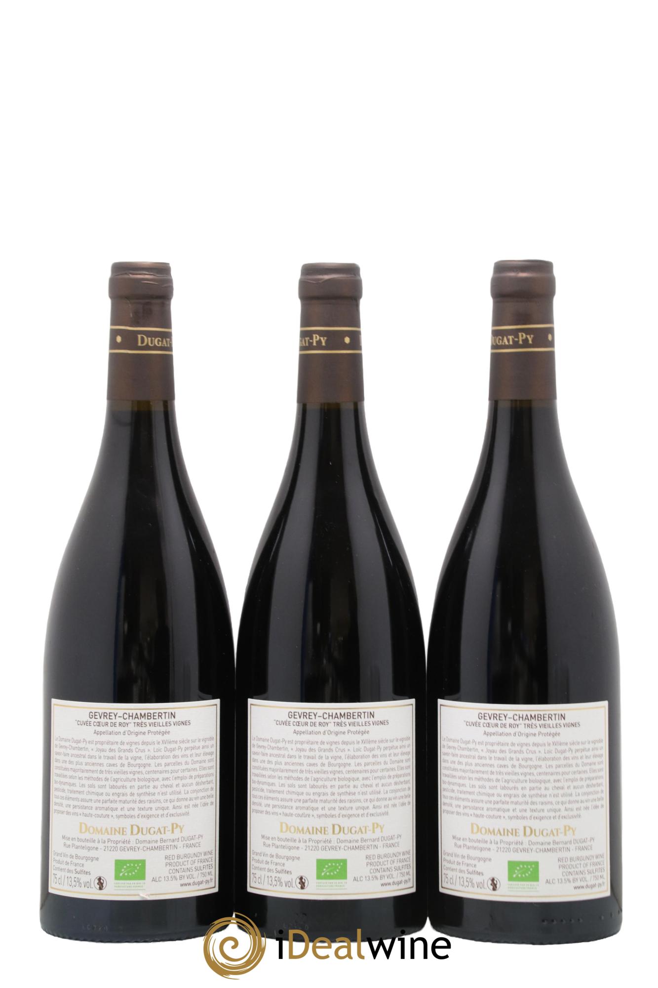 Gevrey-Chambertin Coeur de Roy Très Vieilles Vignes Dugat-Py 2020 - Lotto di 3 bottiglie - 1