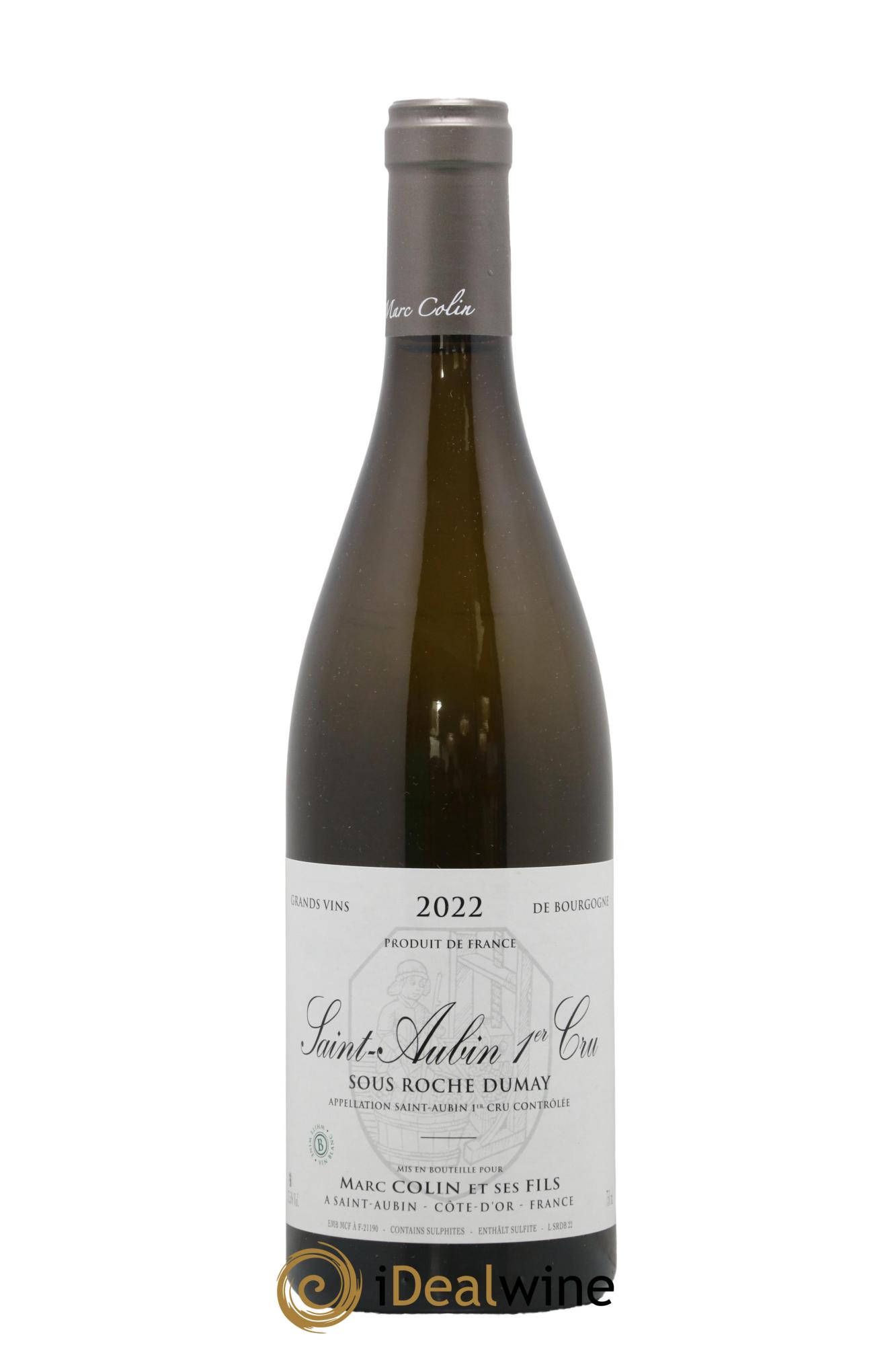 Saint-Aubin 1er Cru Sous Roche Dumay Domaine Marc Colin & Ses Fils 2022 - Lot de 1 bouteille - 0