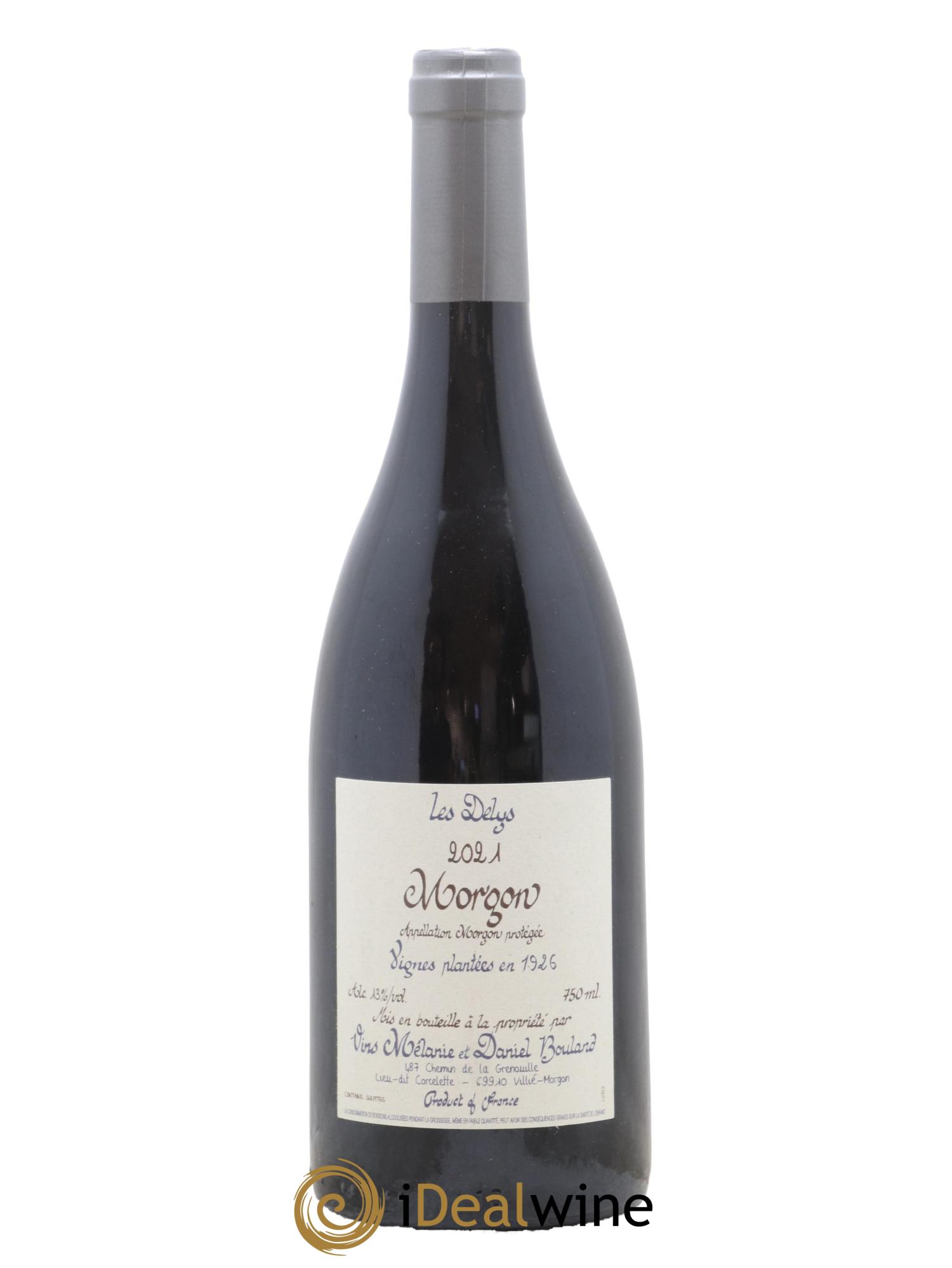 Morgon Les Delys Vielles Vignes de 1926 Daniel Bouland (Domaine) 2021 - Lot de 1 bouteille - 0