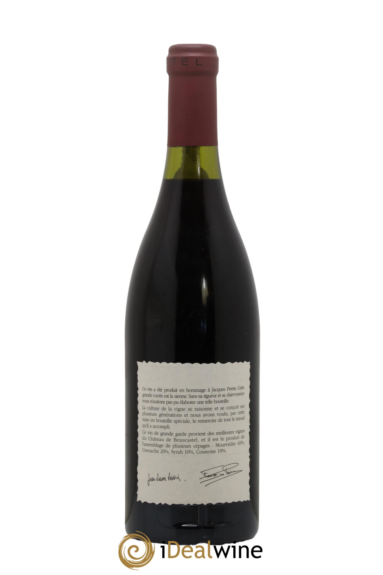 Châteauneuf-du-Pape Château de Beaucastel Hommage à Jacques Perrin Famille Perrin 1990 - Posten von 1 Flasche - 1