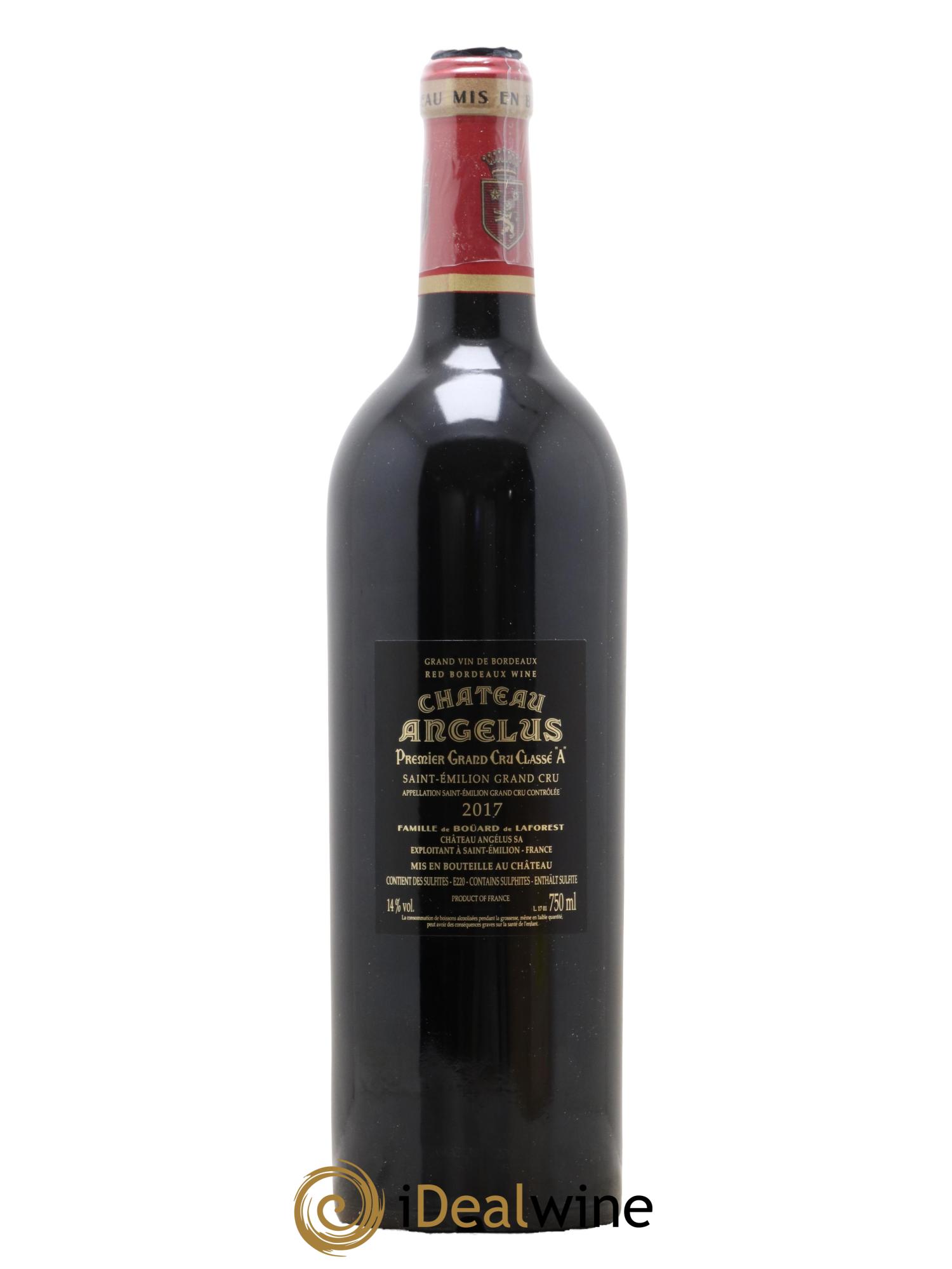 Château Angélus 1er Grand Cru Classé A 2017 - Lot de 1 bouteille - 2