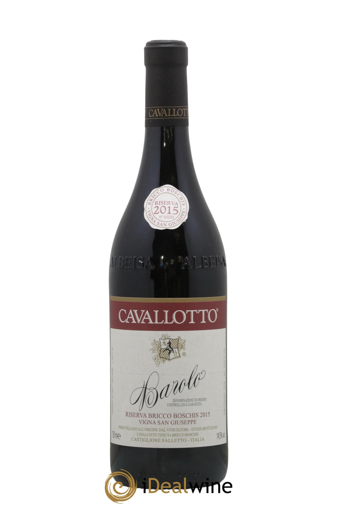 Barolo DOCG Riserva Bricco Boschis Vigna San Giuseppe Cavallotto 2015 - Lotto di 1 bottiglia - 0