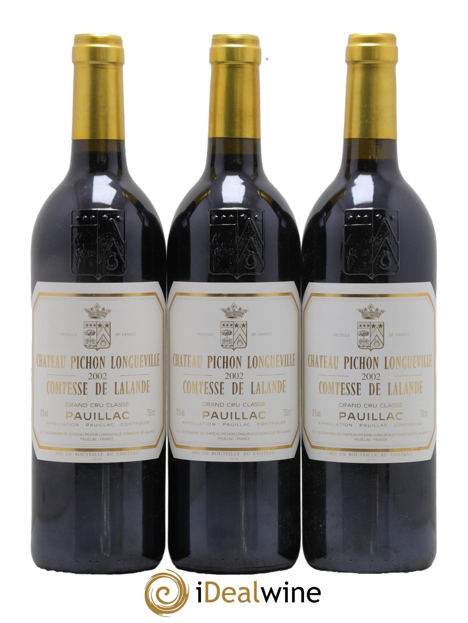 Château Pichon Longueville Comtesse de Lalande 2ème Grand Cru Classé 2002 - Lot of 6 bottles - 2
