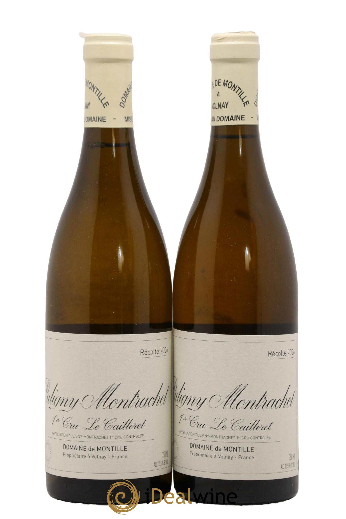 Puligny-Montrachet 1er Cru Le Cailleret De Montille (Domaine) 2006 - Lot de 2 bouteilles - 0