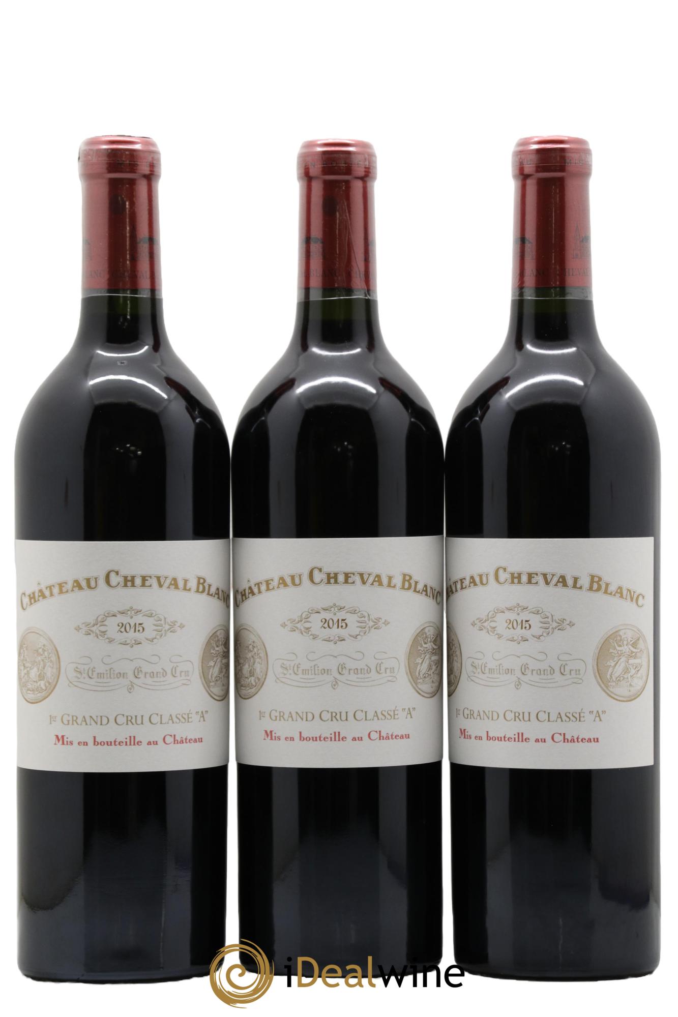 Château Cheval Blanc 1er Grand Cru Classé A  2015 - Lot de 6 bouteilles - 3