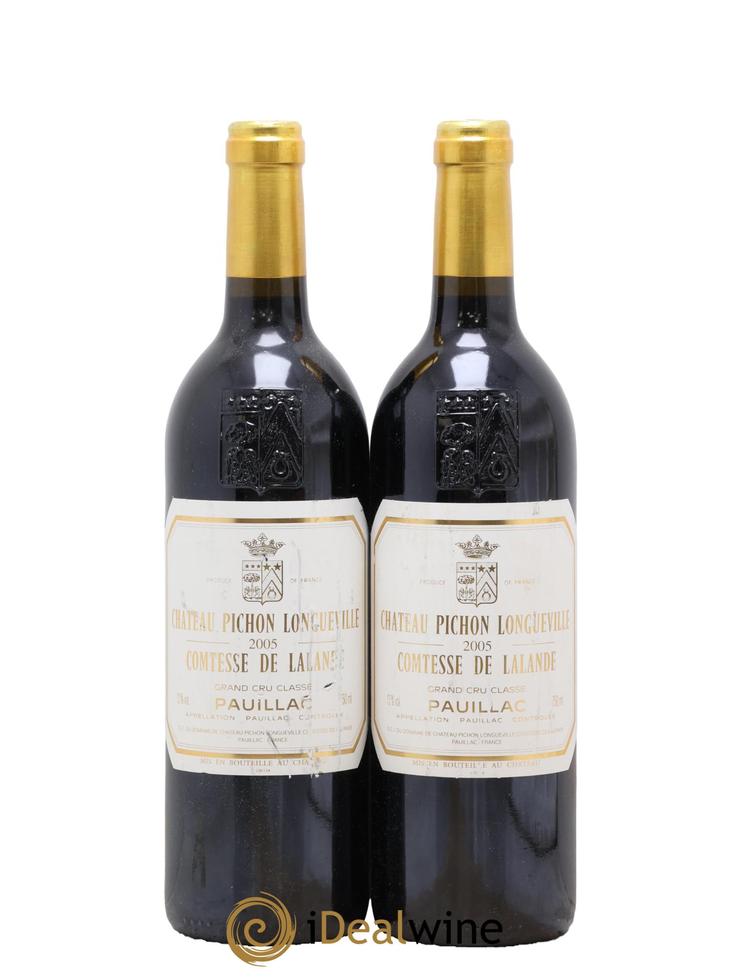 Château Pichon Longueville Comtesse de Lalande 2ème Grand Cru Classé 2005 - Lot de 2 bouteilles - 0