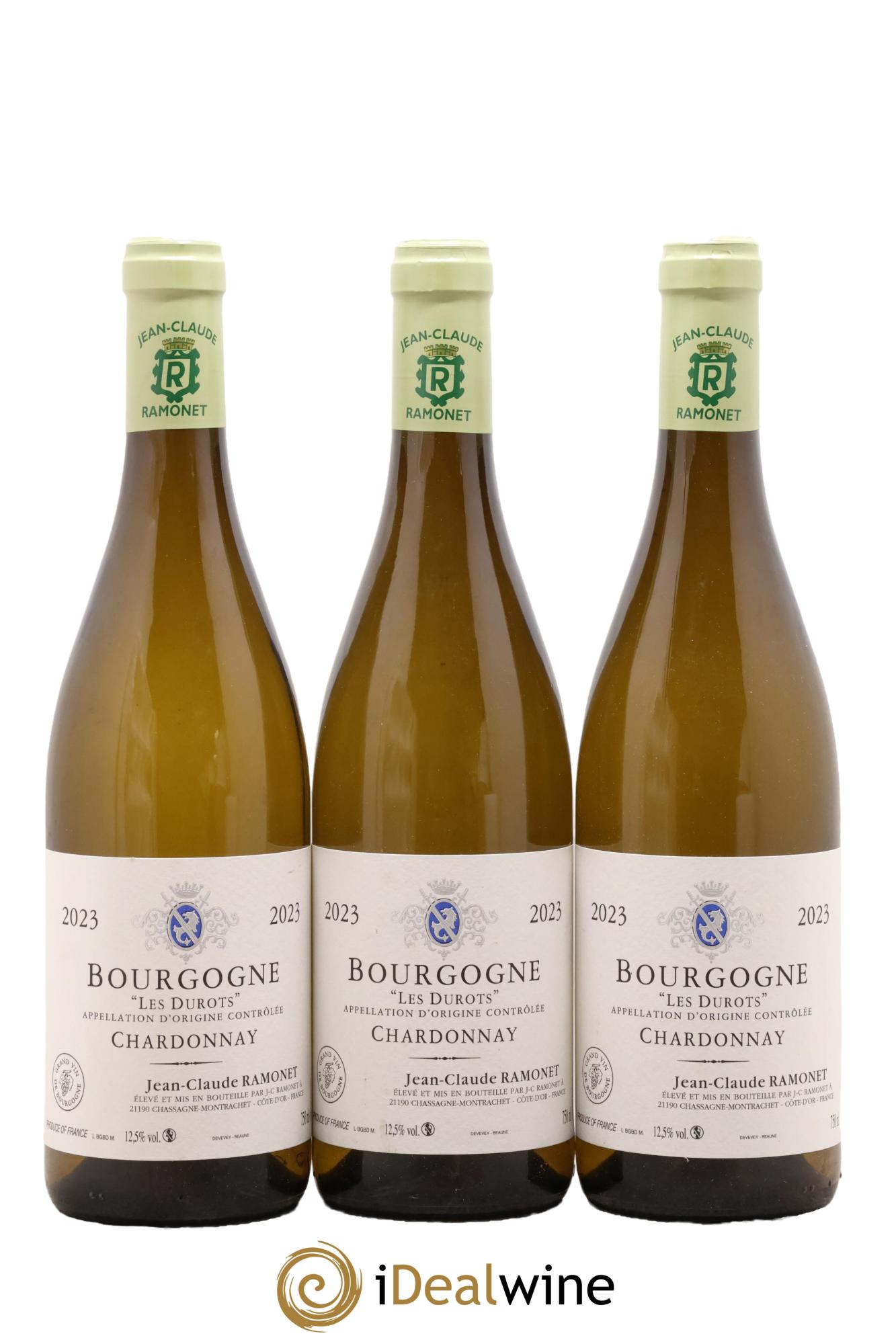 Bourgogne Les Durots Chardonnay Ramonet (Domaine) 2023 - Posten von 3 Flaschen - 0