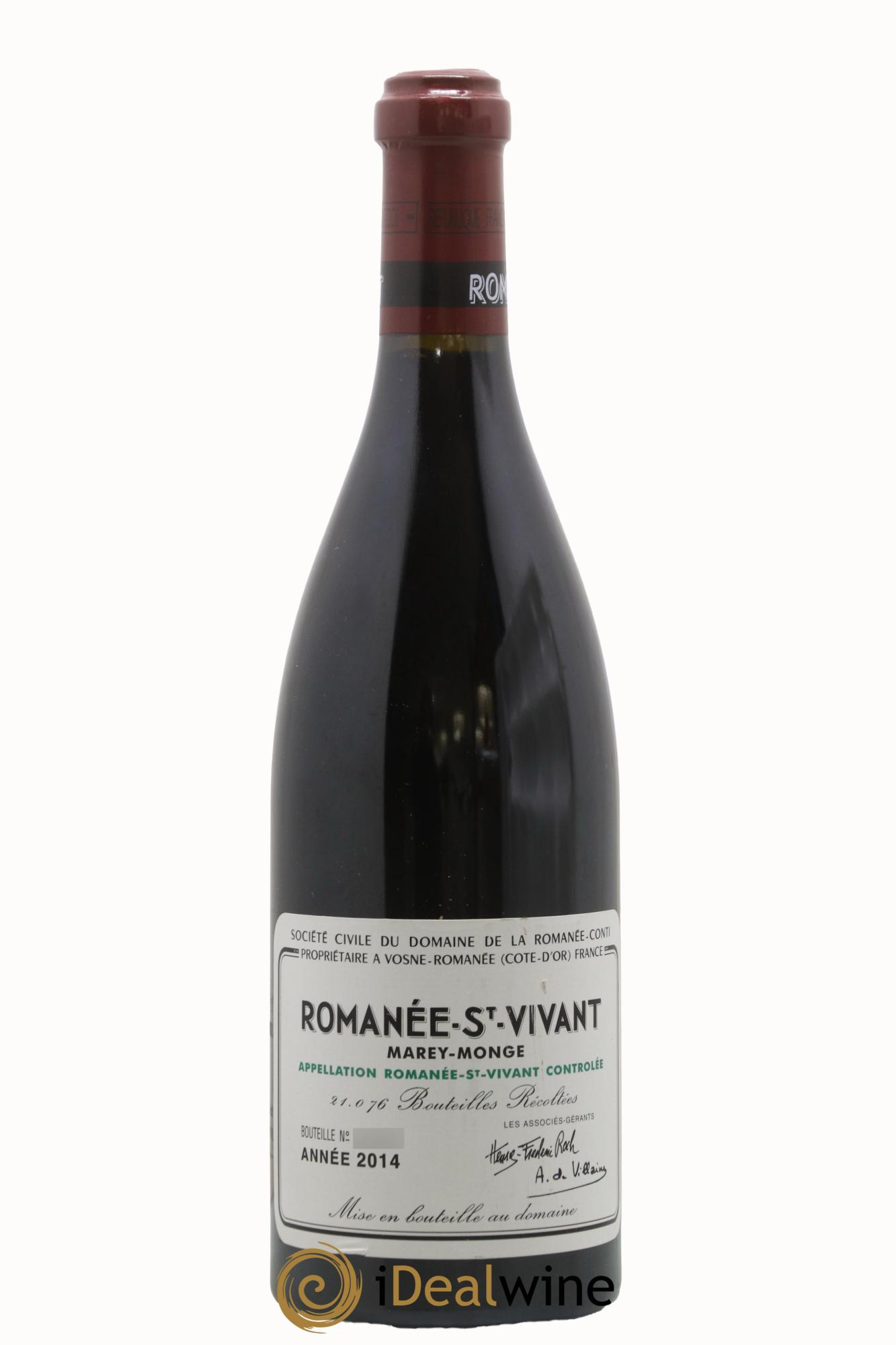 Romanée-Saint-Vivant Grand Cru Domaine de la Romanée-Conti 2014 - Posten von 1 Flasche - 0