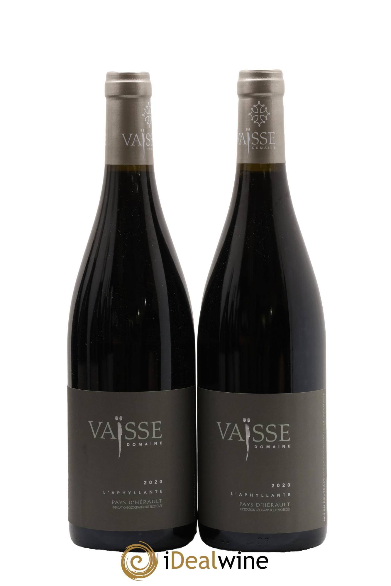 Pays d'Hérault L'Aphyllante Vaisse (Domaine) 2020 - Lot de 2 bouteilles - 0