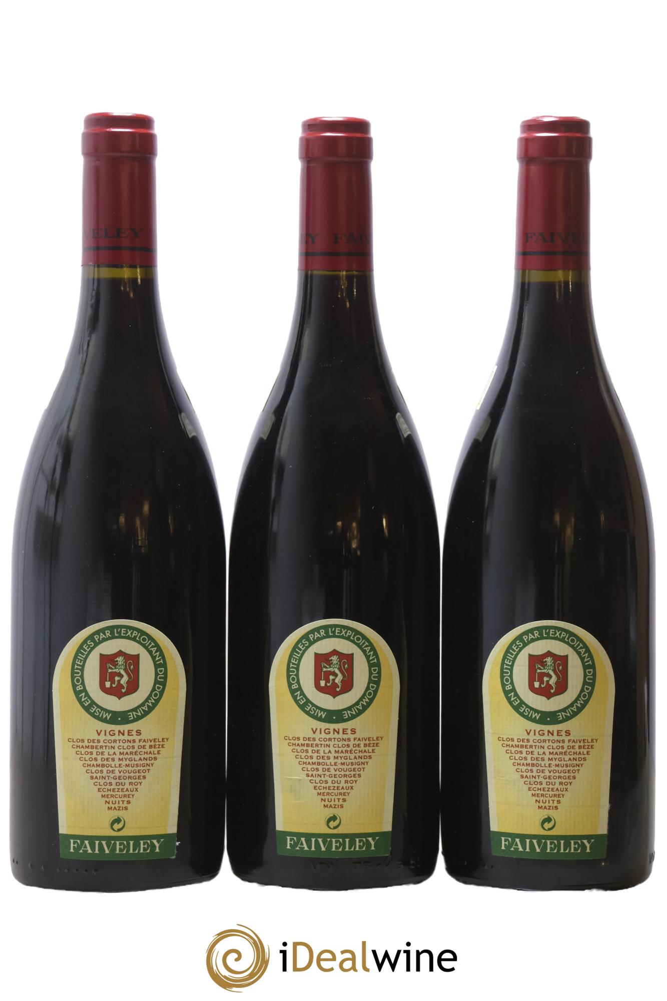 Chambertin Clos de Bèze Grand Cru Faiveley  1999 - Lotto di 3 bottiglie - 1