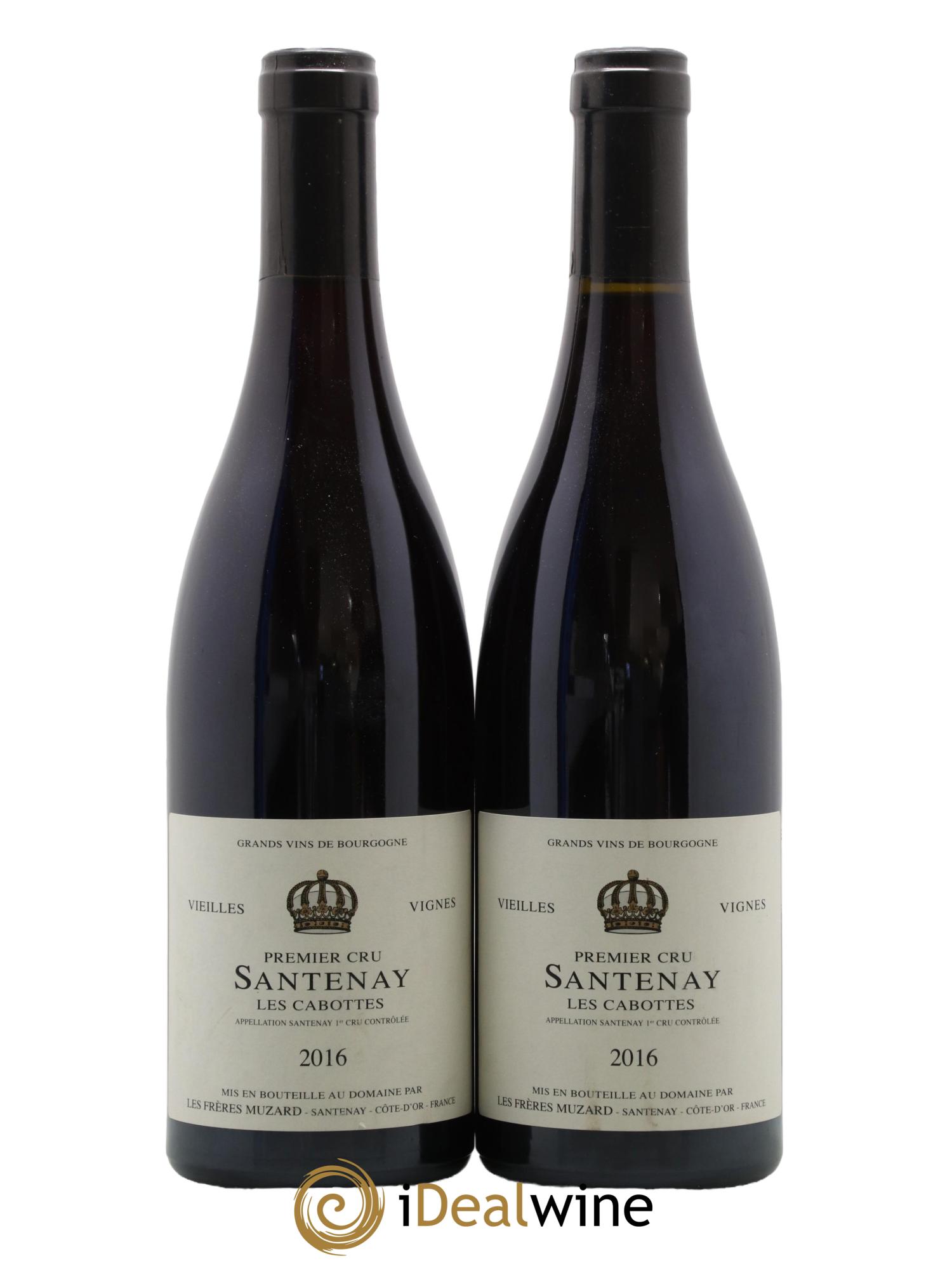 Santenay 1er Cru Les Cabottes Vieilles Vignes Les Freres Muzard 2016 - Lot de 2 bouteilles - 0