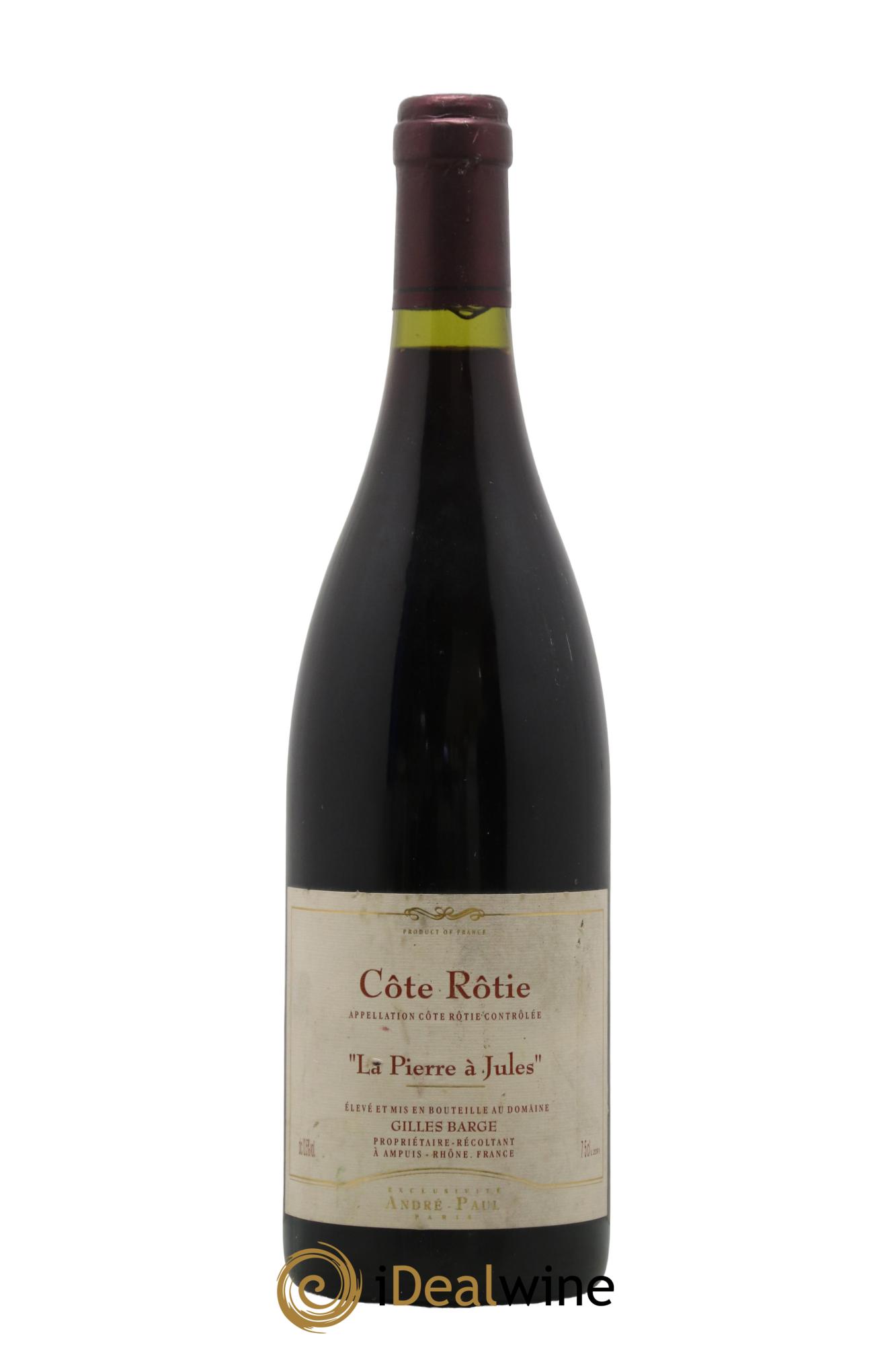 Côte-Rôtie La Pierre à Jules Gilles Barge 2003 - Lot de 1 bouteille - 0