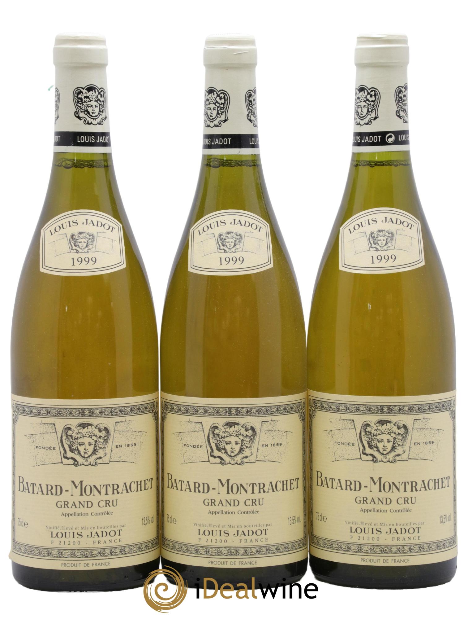 Bâtard-Montrachet Grand Cru Maison Louis Jadot 1999 - Lot de 3 bouteilles - 0