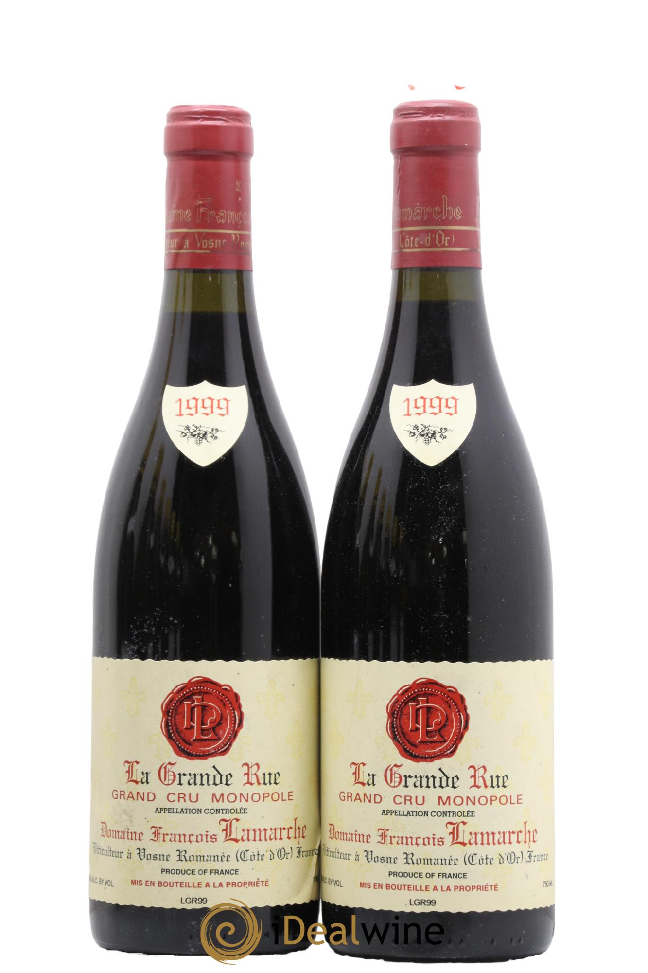 La Grande Rue Grand Cru Lamarche (Domaine) 1999 - Lot de 2 bouteilles - 0