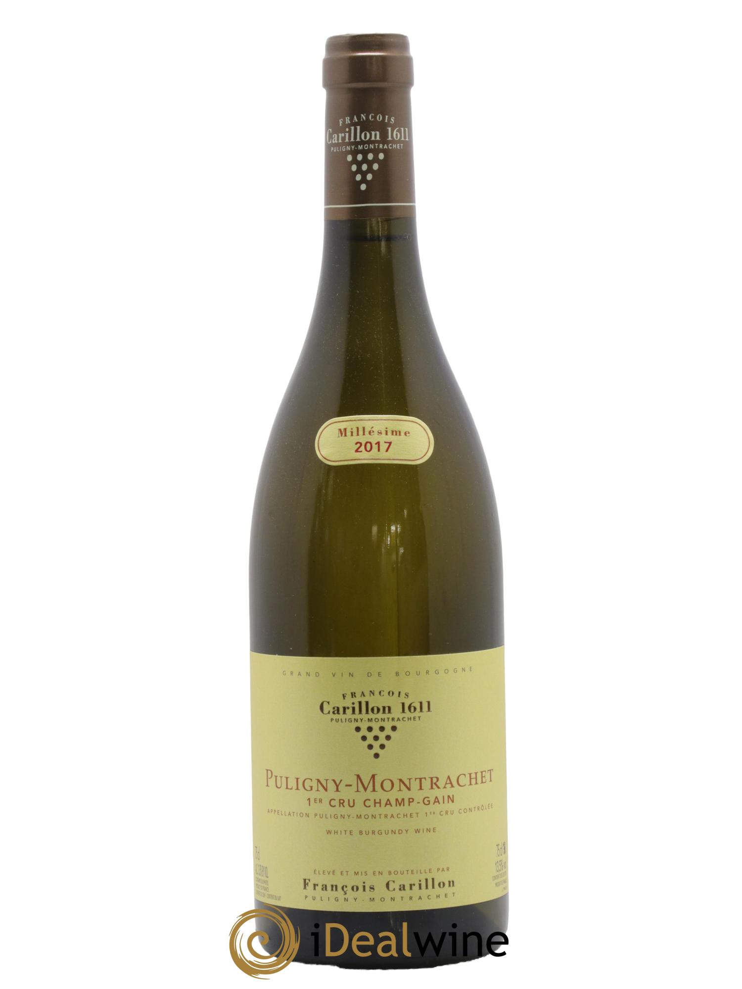 Puligny-Montrachet 1er Cru Champ-Gain François Carillon 2017 - Lot de 1 bouteille - 0