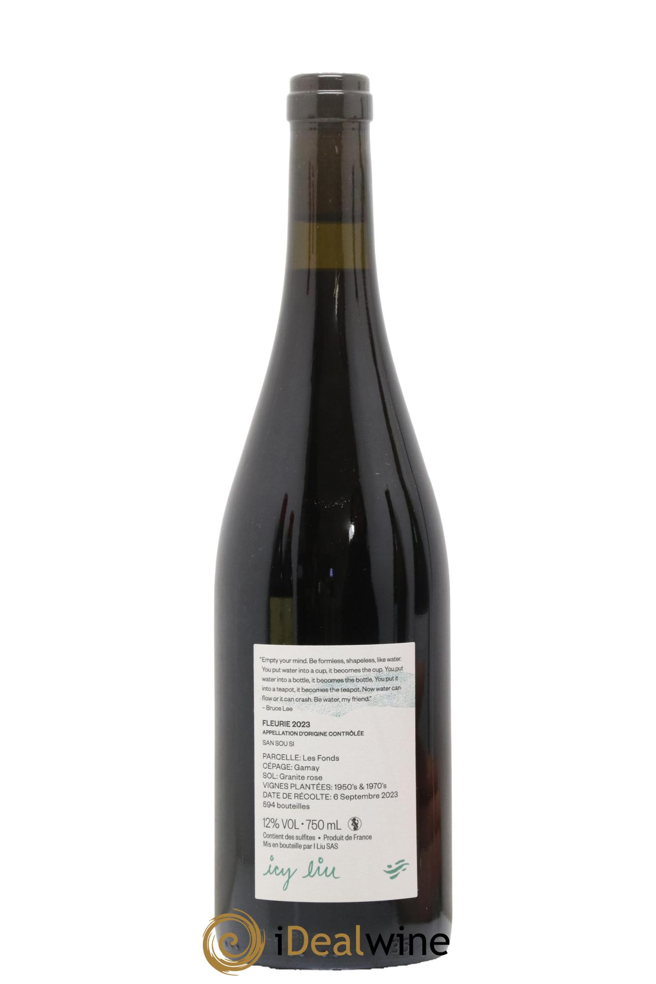 Fleurie San Sou Si Icy Liu 2023 - Lot de 1 bouteille - 1