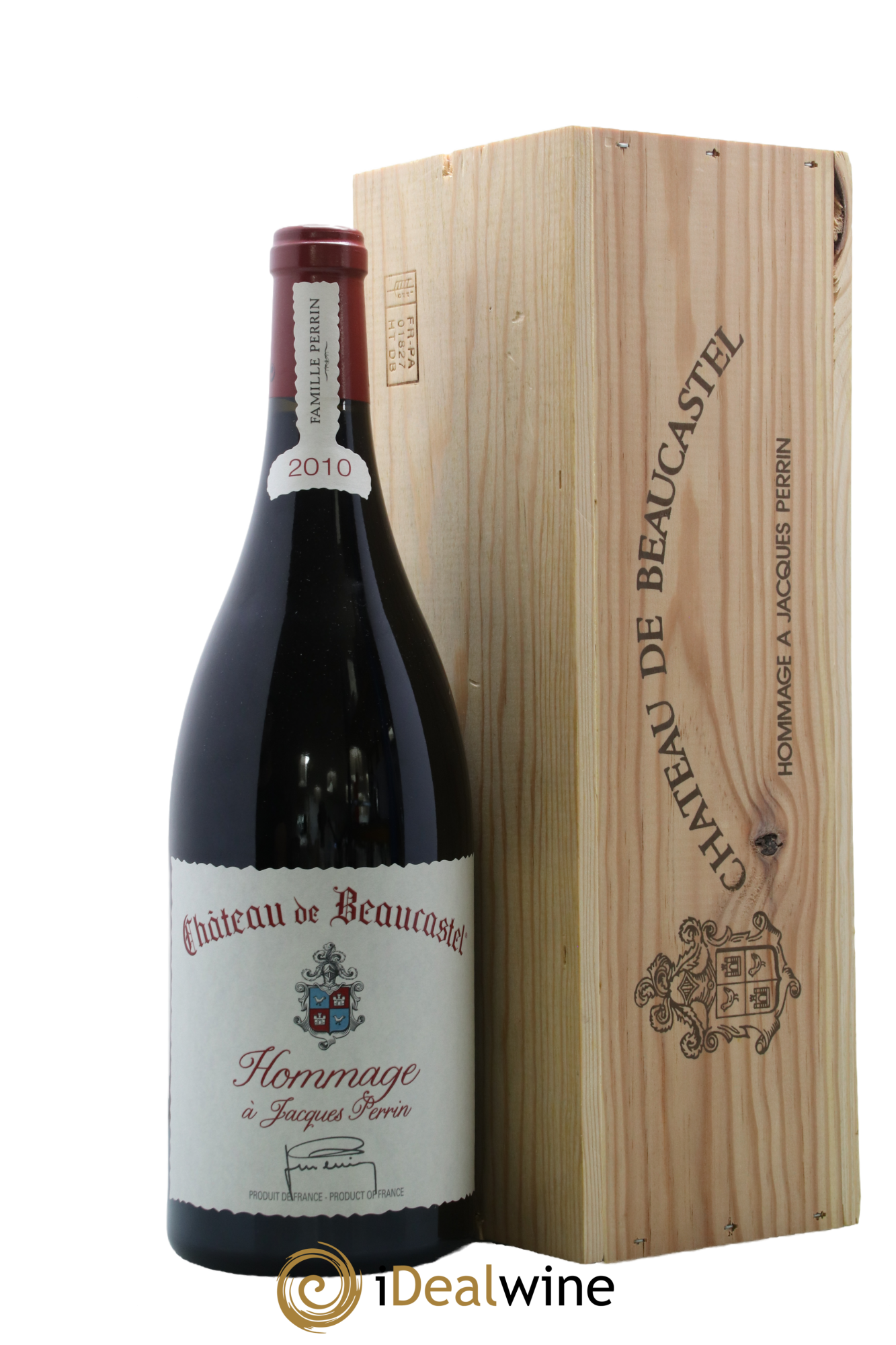 Châteauneuf-du-Pape Château de Beaucastel Hommage à Jacques Perrin Famille Perrin 2010 - Lot de 1 magnum - 0