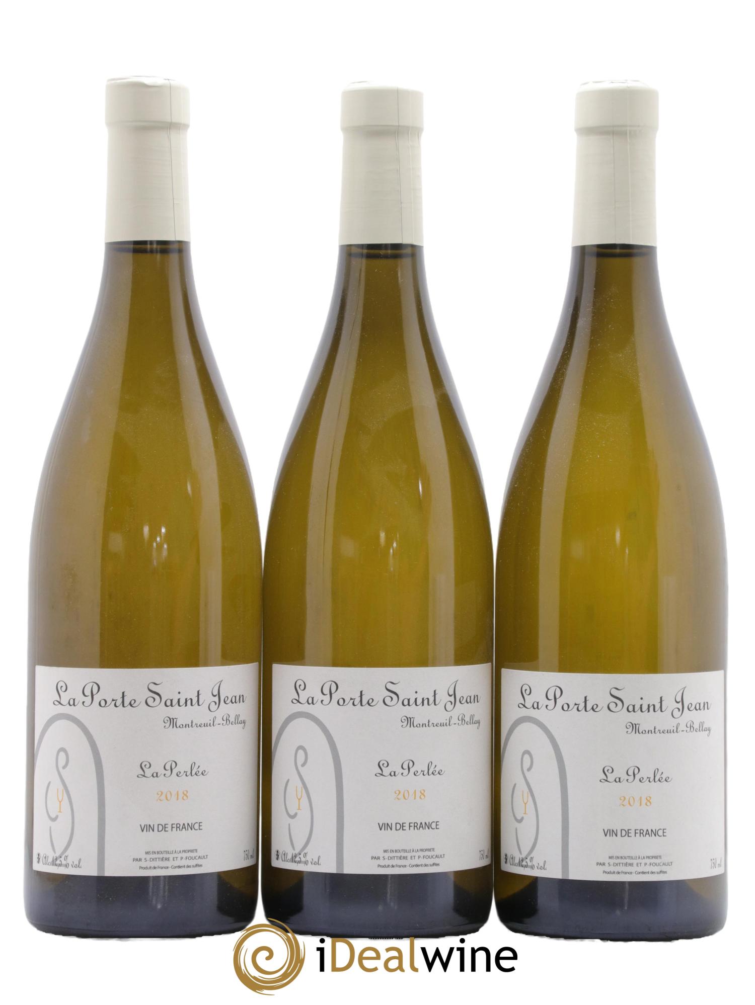 Vin de France La Perlée La Porte Saint Jean 2018 - Lot de 3 bouteilles - 0