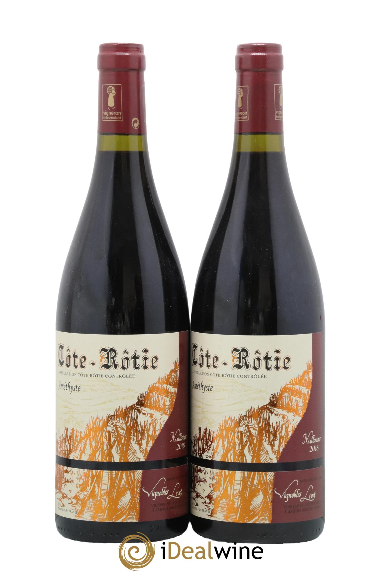 Côte-Rôtie Améthyste Vignobles Levet 2018 - Lot de 2 bouteilles - 0
