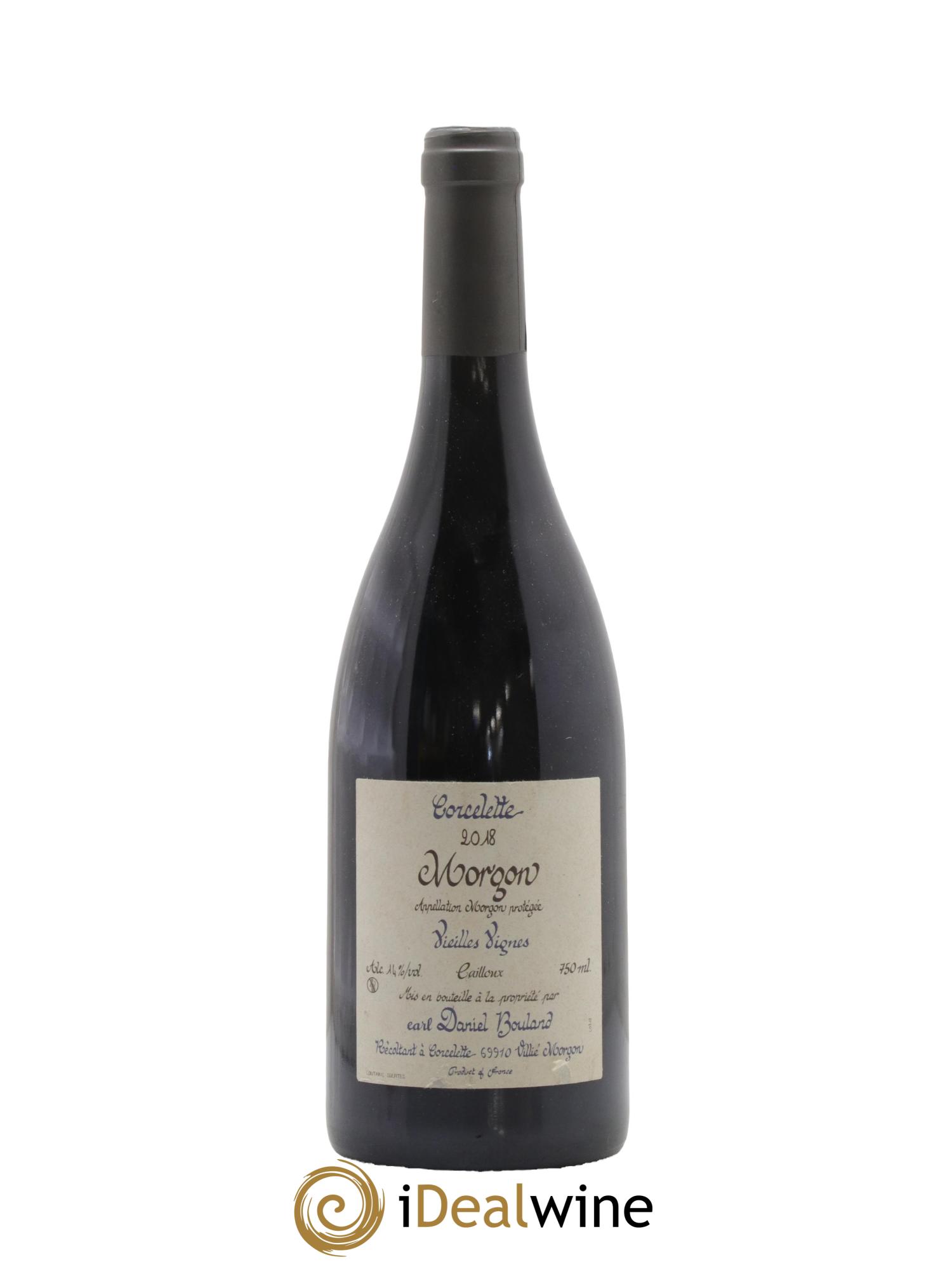 Morgon Corcelette Vieilles Vignes Cailloux Daniel Bouland (Domaine) 2018 - Lot de 1 bouteille - 0