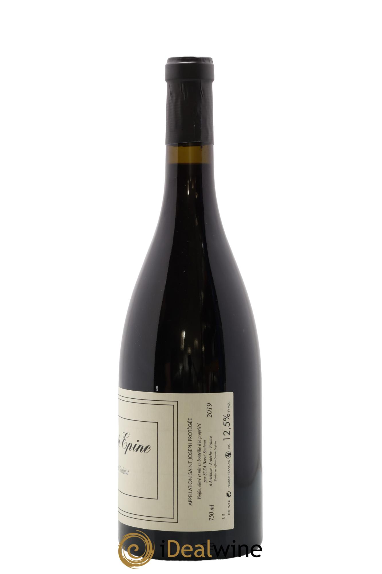 Saint-Joseph Sainte Epine Hervé Souhaut - Domaine Romaneaux-Destezet 2019 - Lot de 1 bouteille - 1