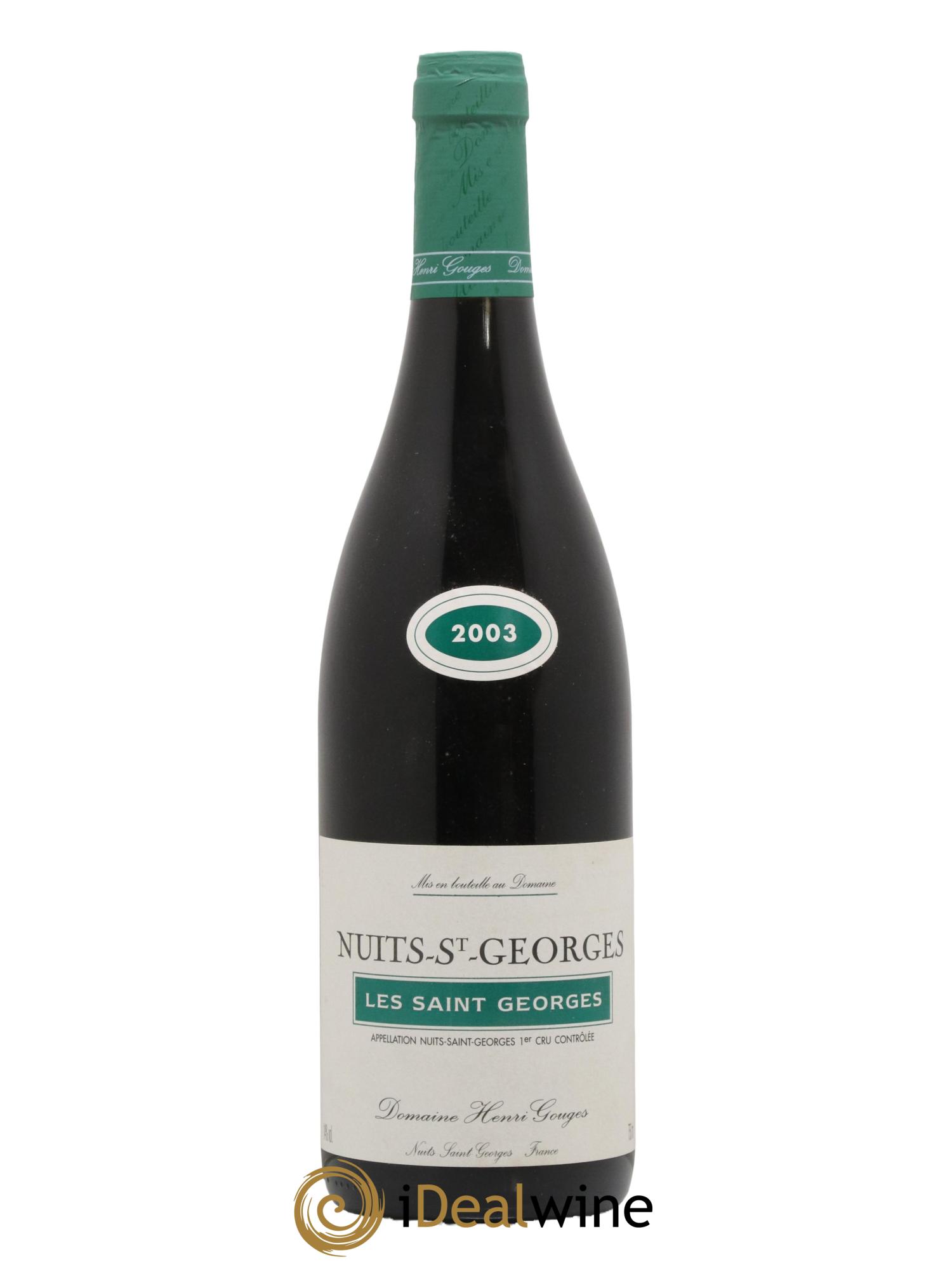 Nuits-Saint-Georges 1er Cru Les Saints Georges Henri Gouges 2003 - Posten von 1 Flasche - 0